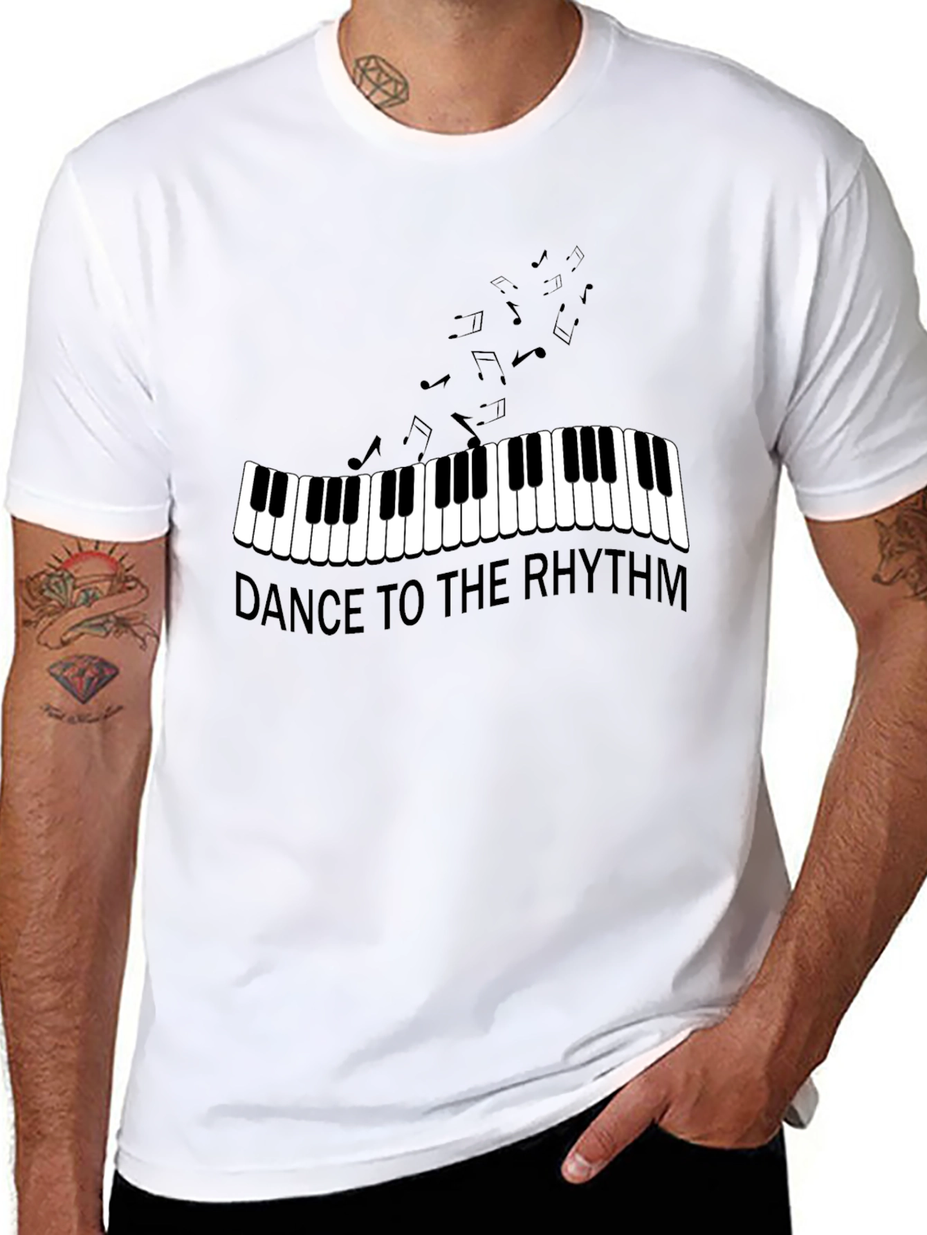 Dance to the Rhythm Piano Music T-Shirt
