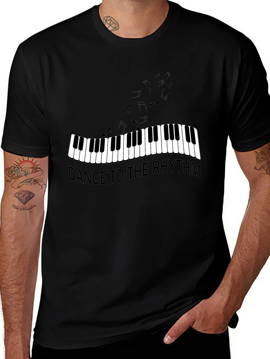 Dance to the Rhythm Piano Music T-Shirt