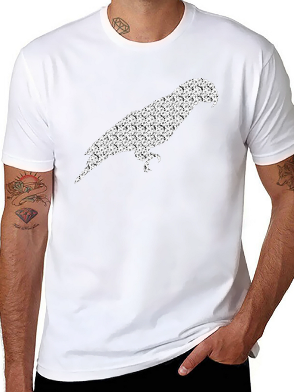 Parrot Silhouette T-Shirt - Stylish Graphic Tee