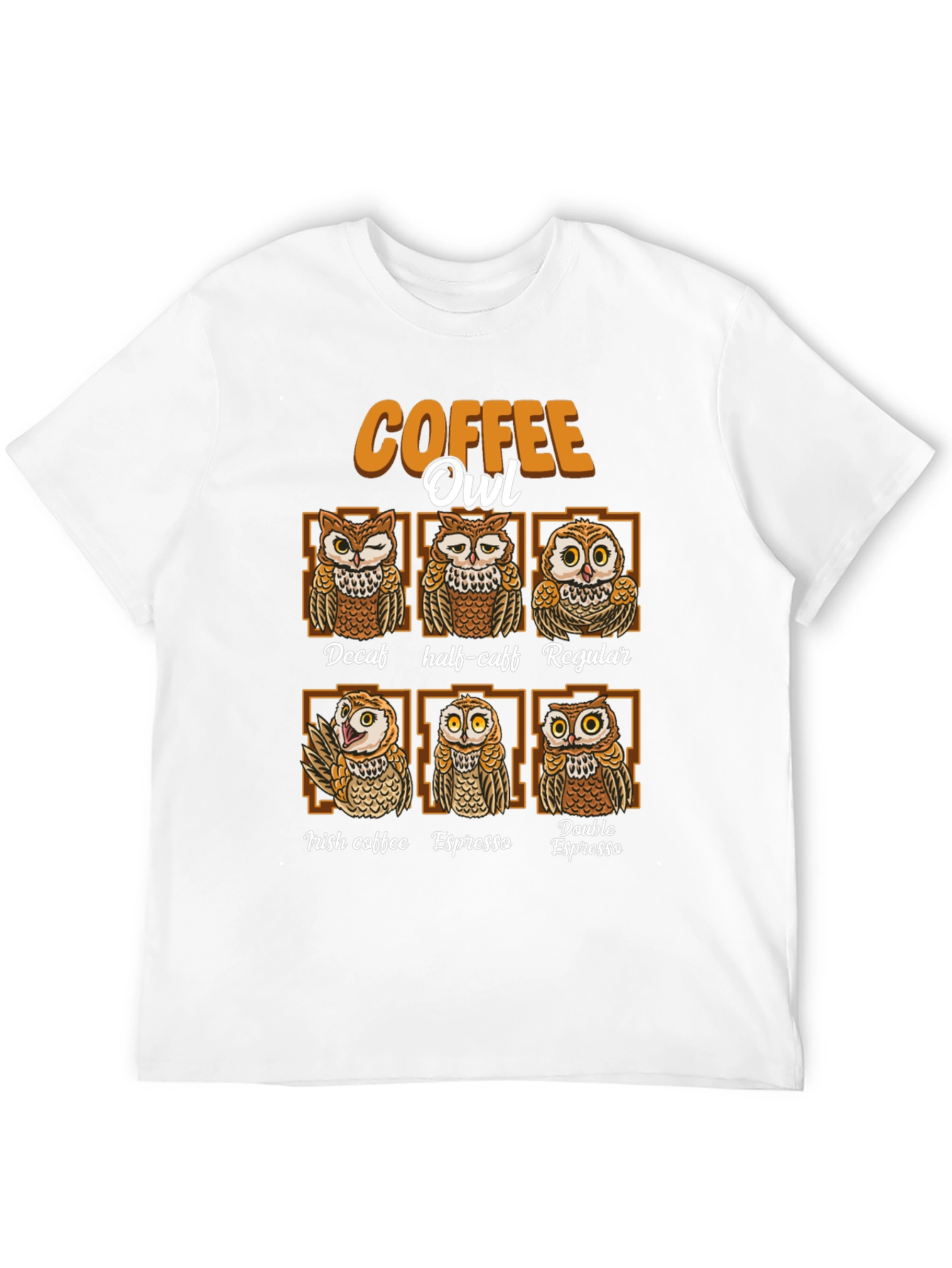Coffee Owl T-Shirt - Unique Coffee Lovers Tee
