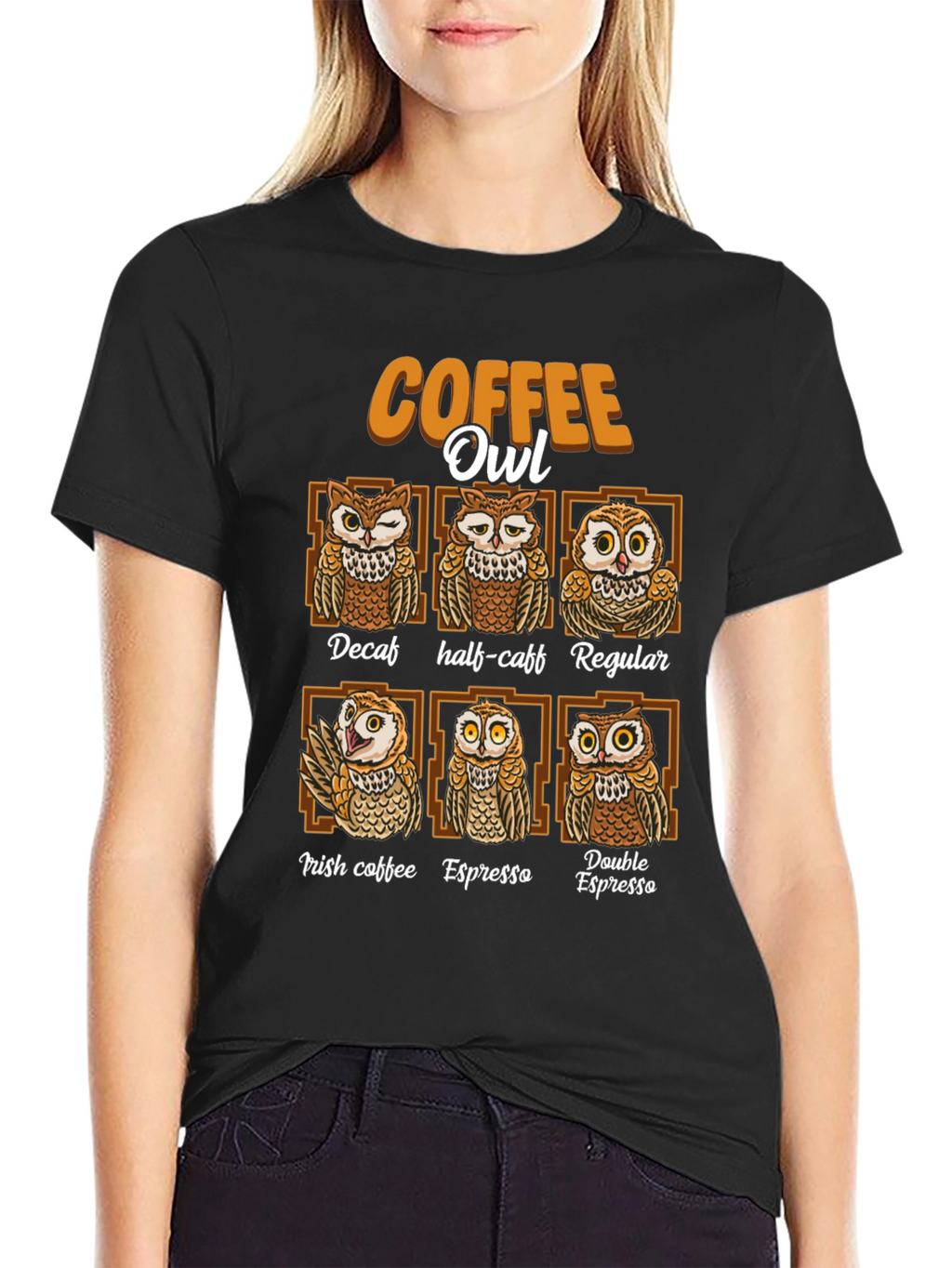 Coffee Owl T-Shirt - Unique Coffee Lovers Tee