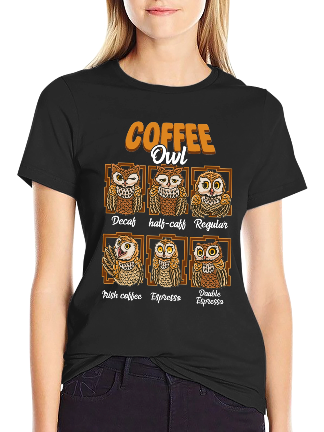 Coffee Owl T-Shirt - Unique Coffee Lovers Tee