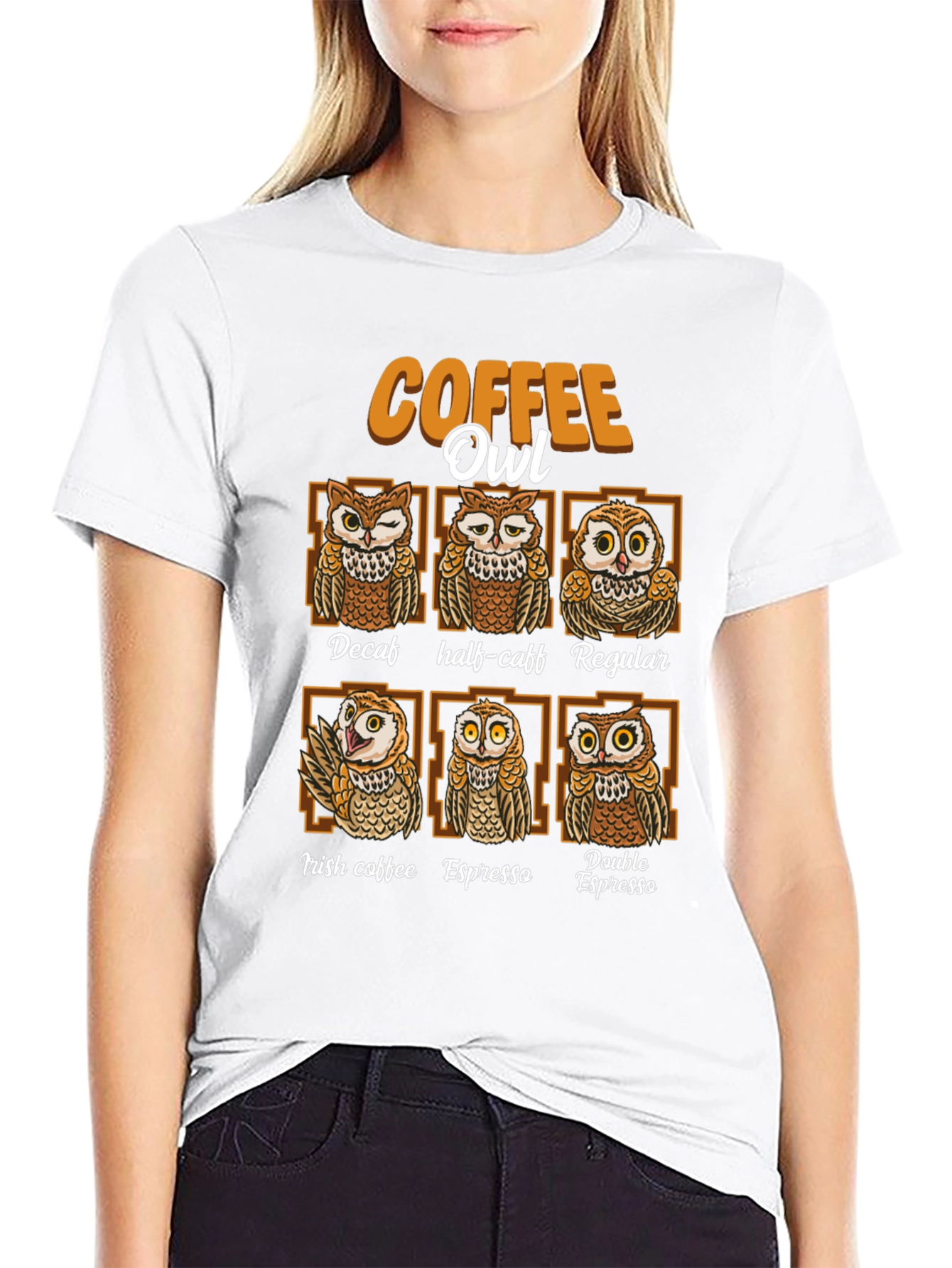 Coffee Owl T-Shirt - Unique Coffee Lovers Tee