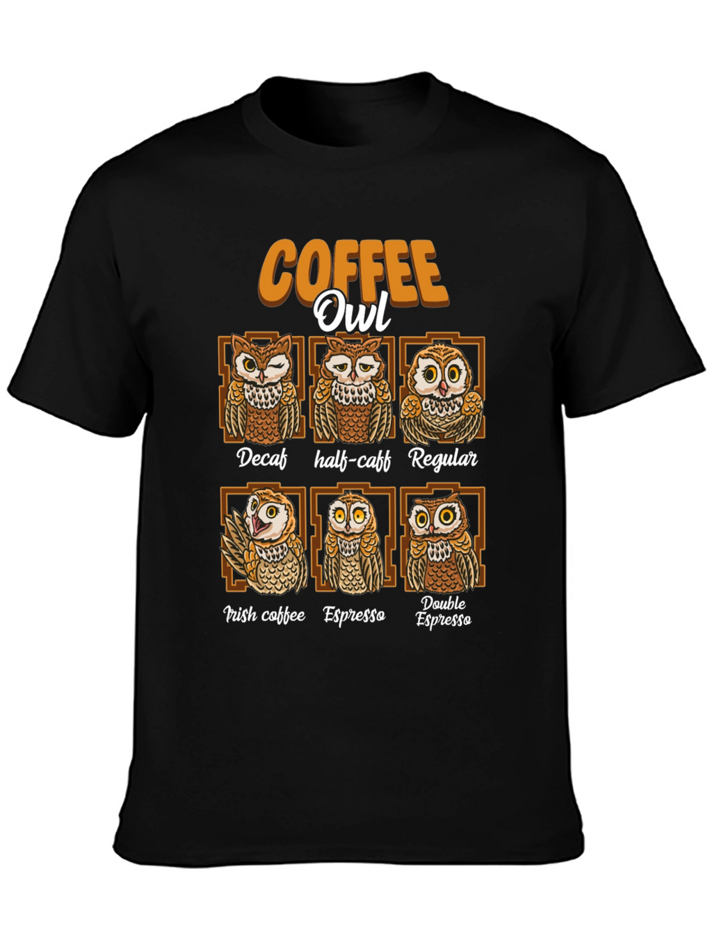 Coffee Owl T-Shirt - Unique Coffee Lovers Tee