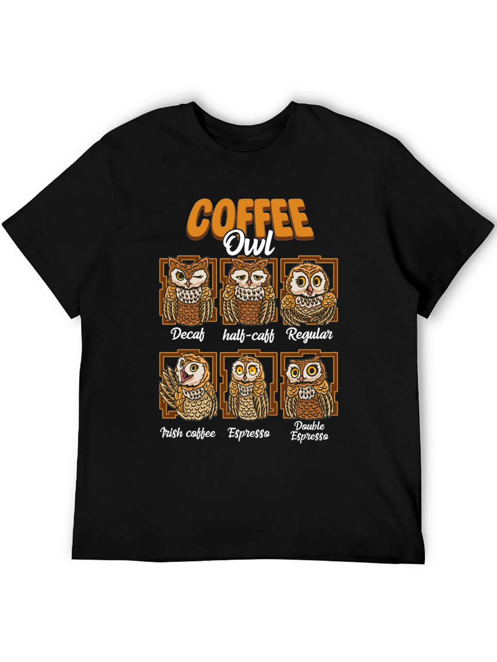 Coffee Owl T-Shirt - Unique Coffee Lovers Tee