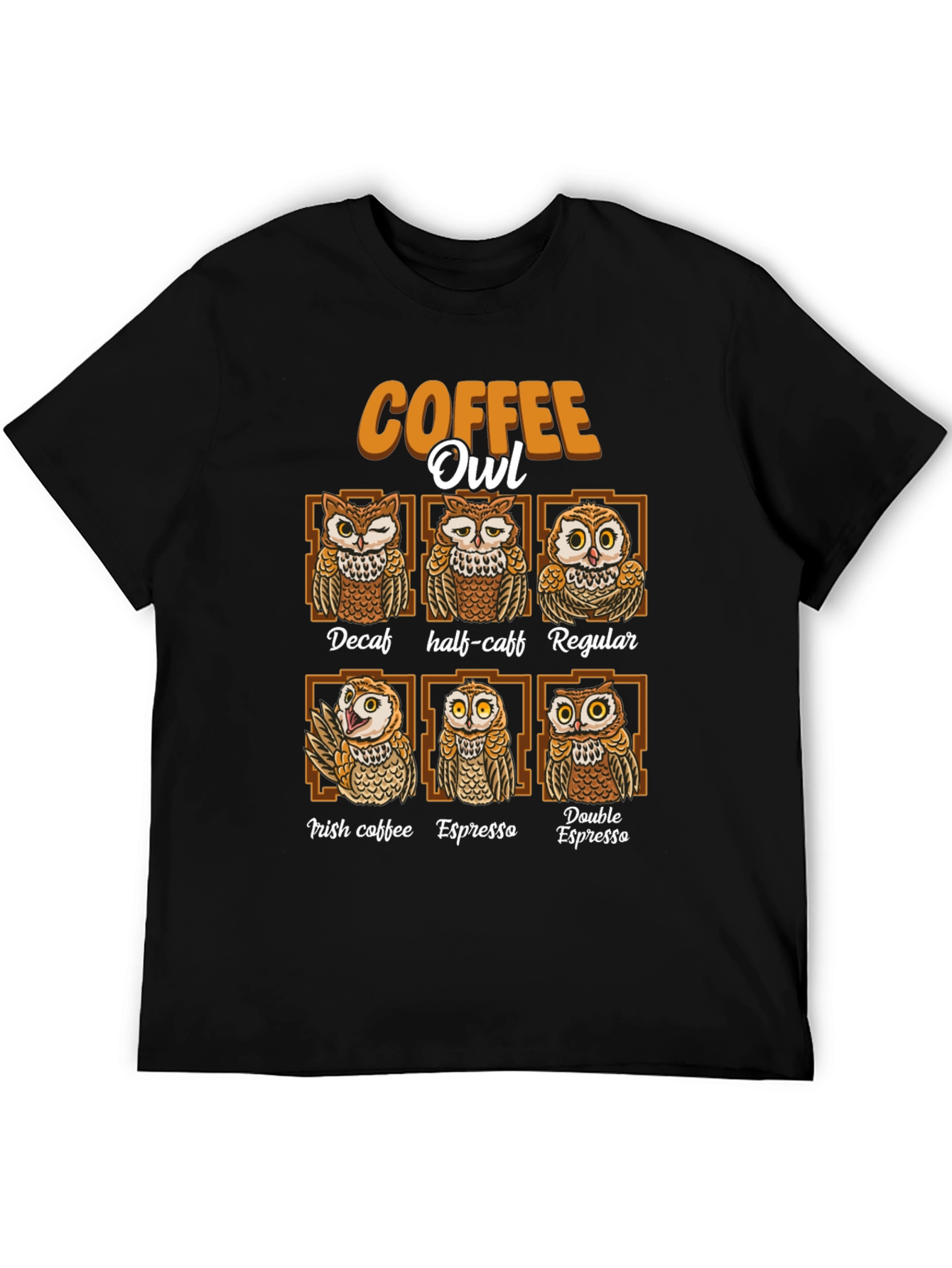 Coffee Owl T-Shirt - Unique Coffee Lovers Tee