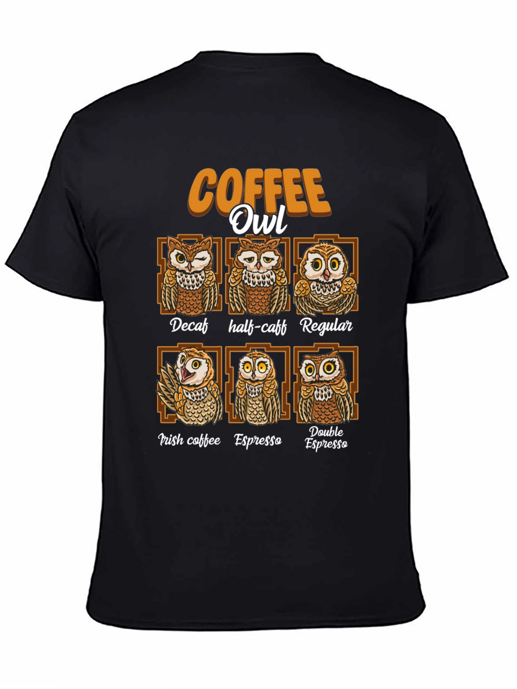 Coffee Owl T-Shirt - Unique Coffee Lovers Tee