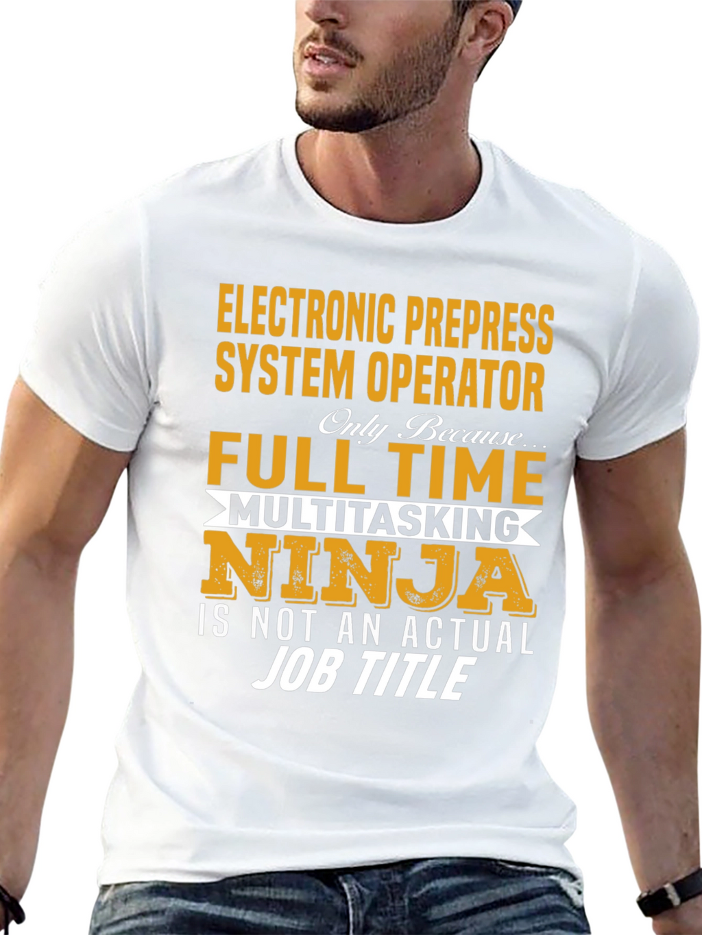 Electronic Prepress System Operator Full-Time Ninja T-Shirt