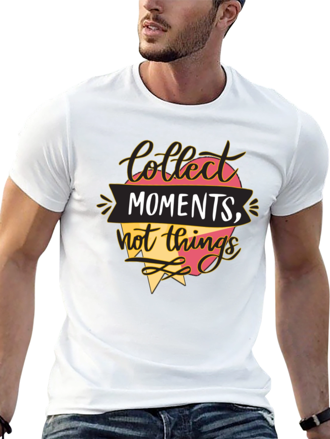 Collect Moments T-Shirt - Inspirational Quote Tee