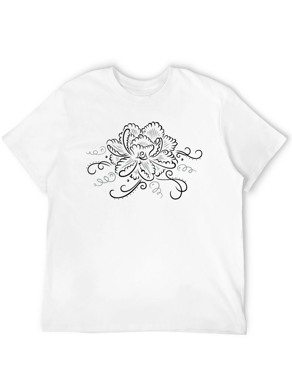 Floral Graphic Black T-Shirt - Stylish Casual Wear