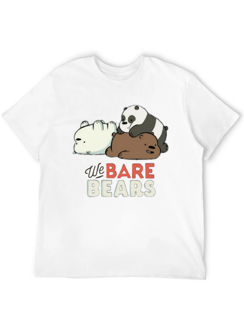 We Bare Bears Black Graphic T-Shirt