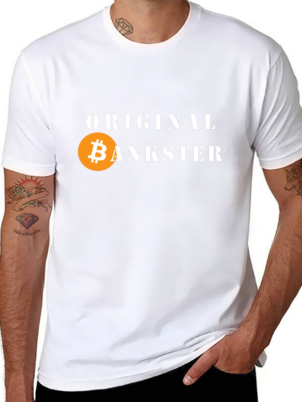 Original Bankster Bitcoin T-Shirt Crypto Tee