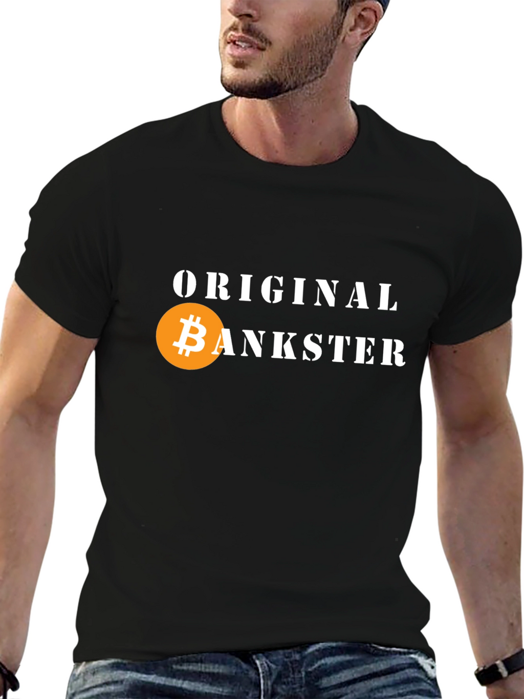 Original Bankster Bitcoin T-Shirt Crypto Tee