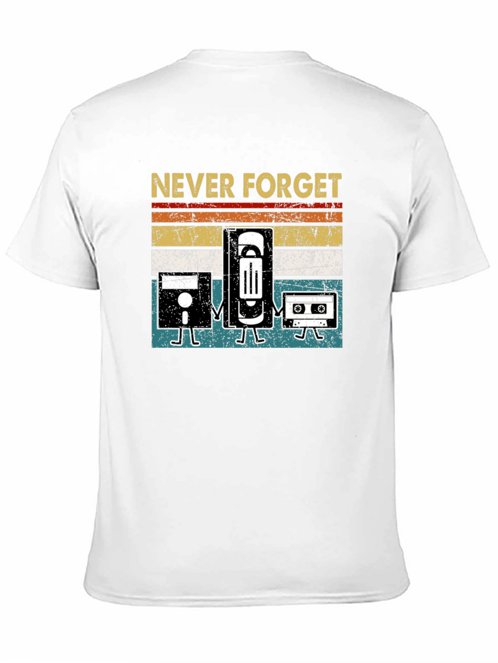 Never Forget Retro Tech T-Shirt