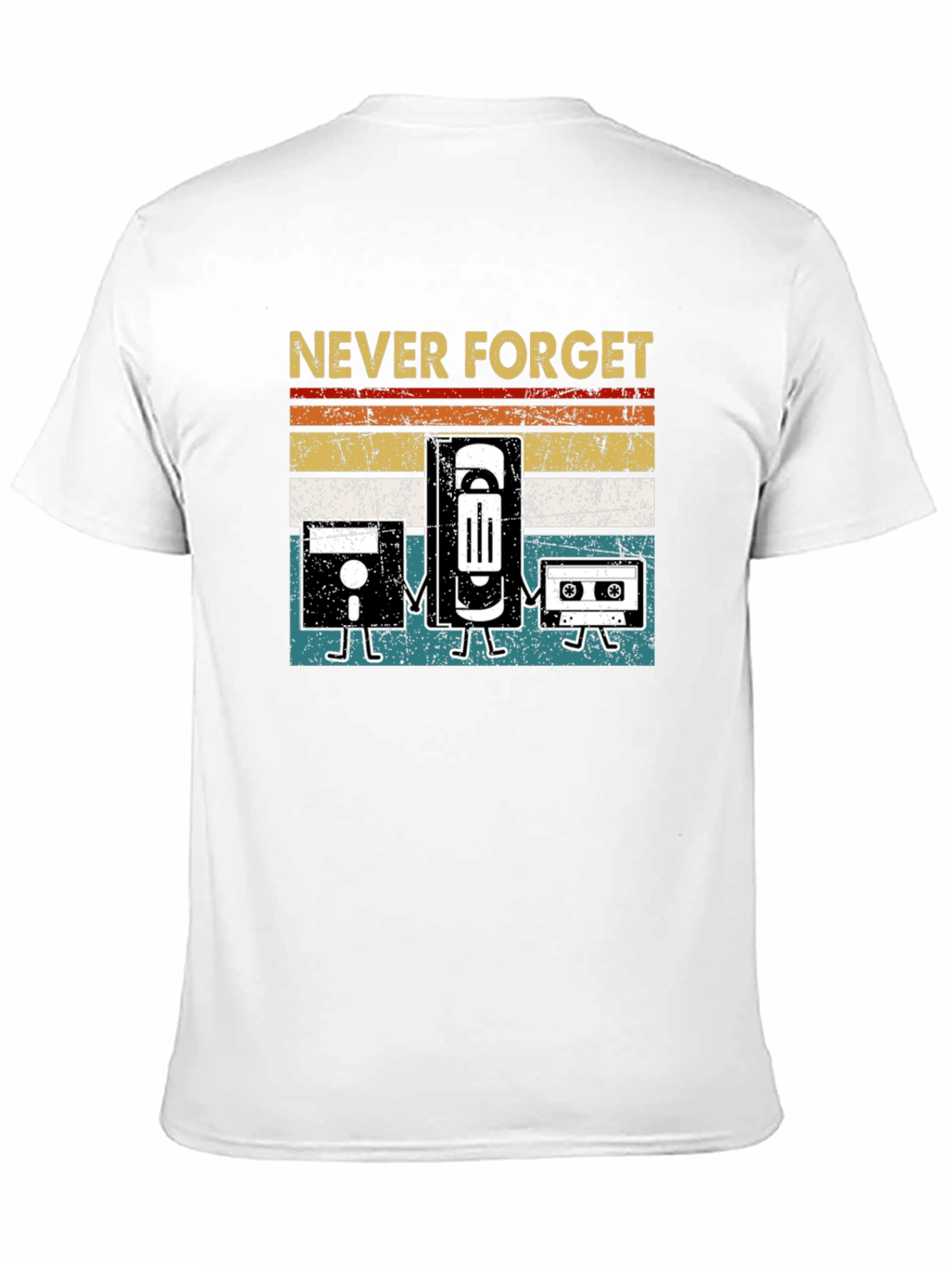 Never Forget Retro Tech T-Shirt