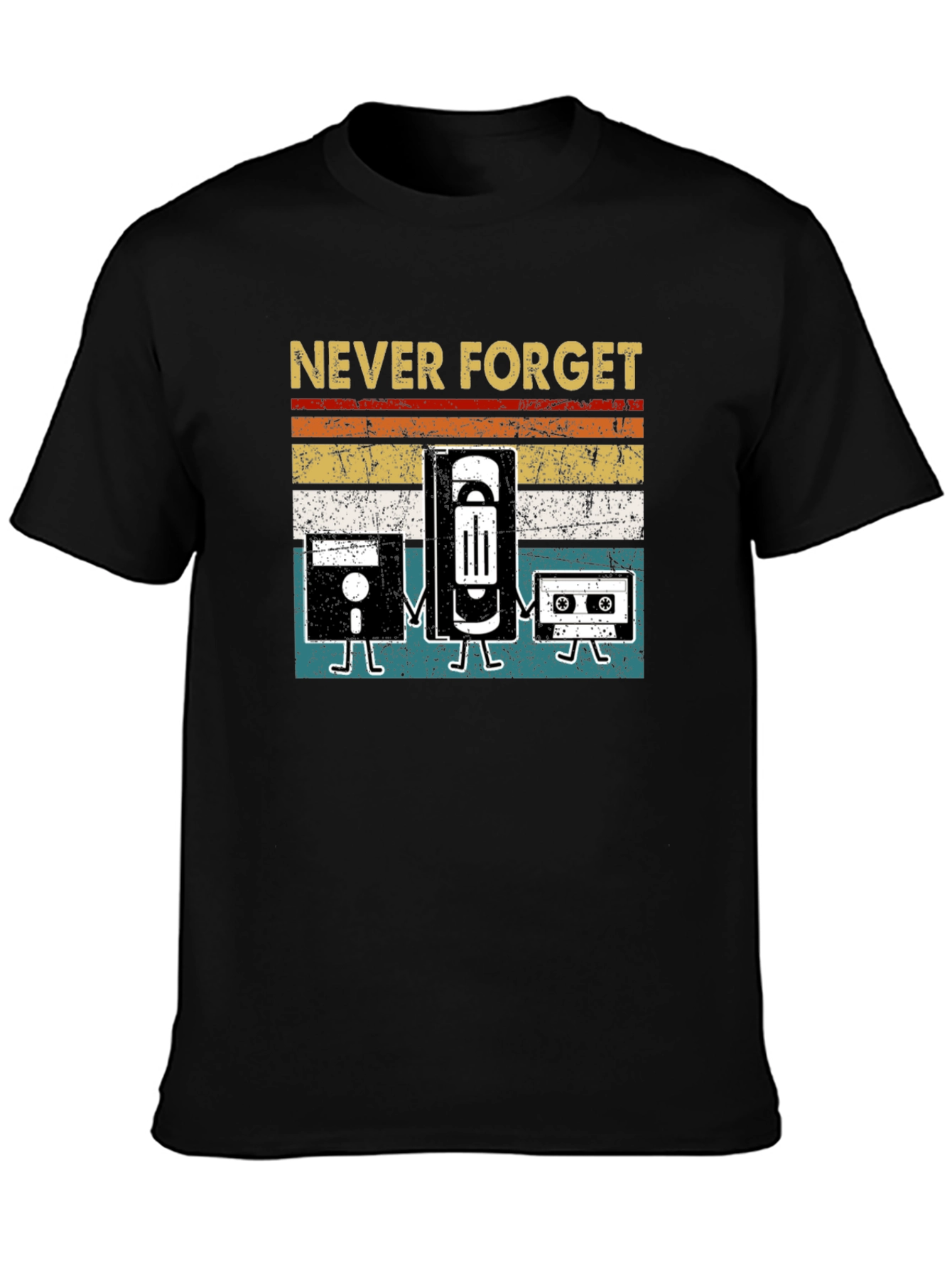Never Forget Retro Tech T-Shirt