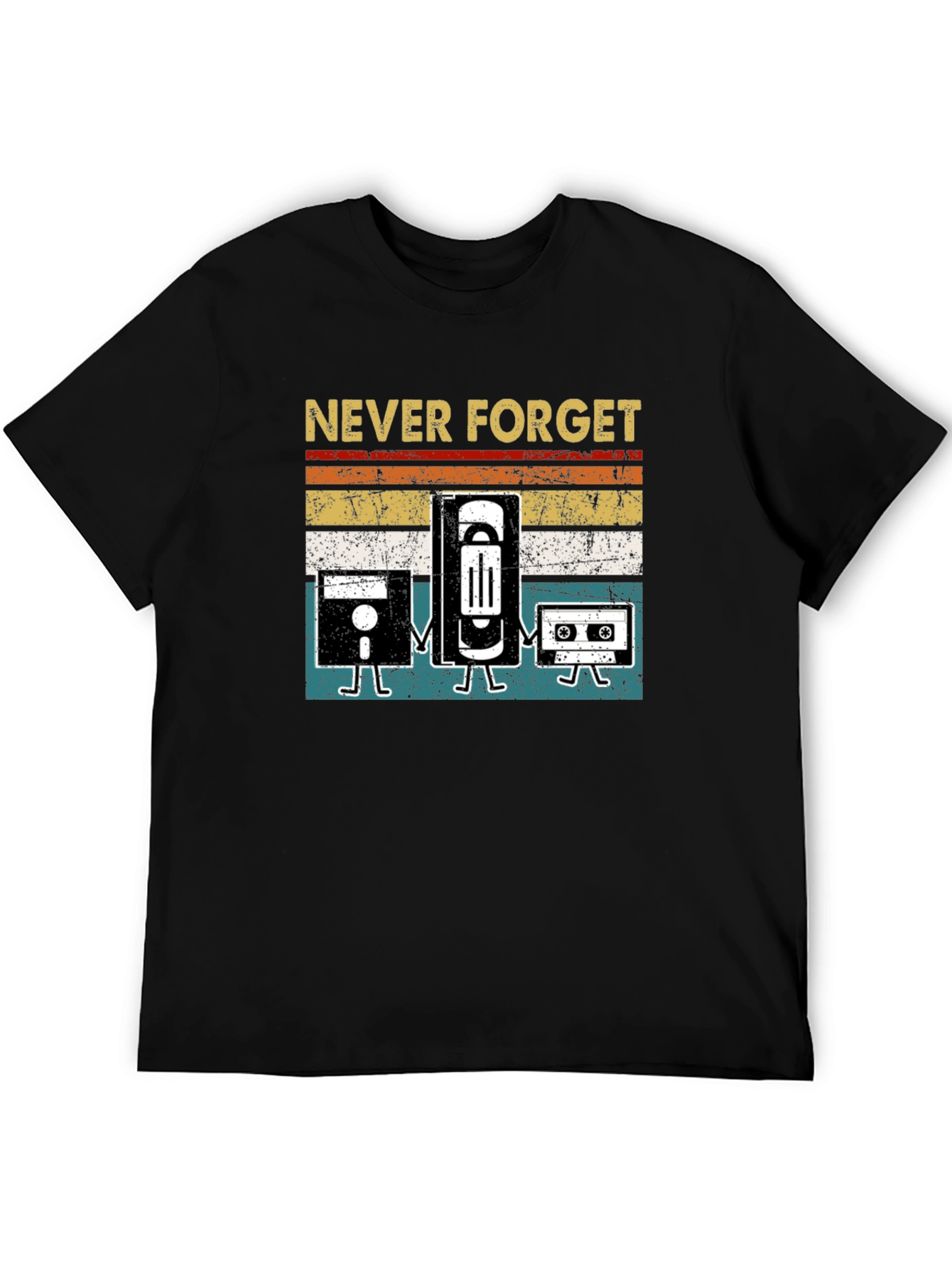 Never Forget Retro Tech T-Shirt