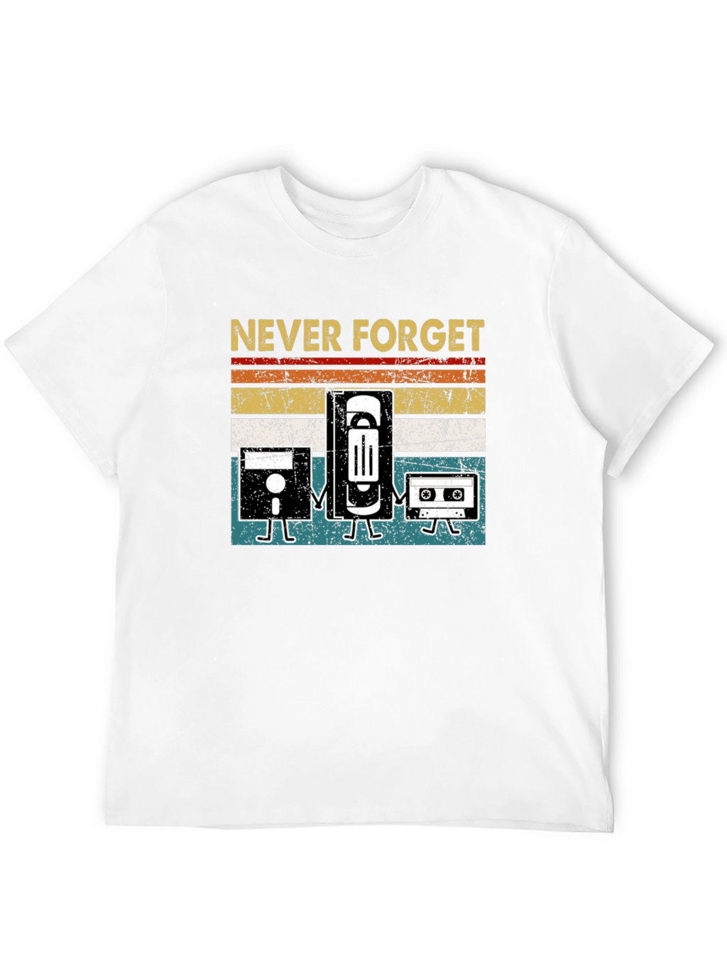 Never Forget Retro Tech T-Shirt