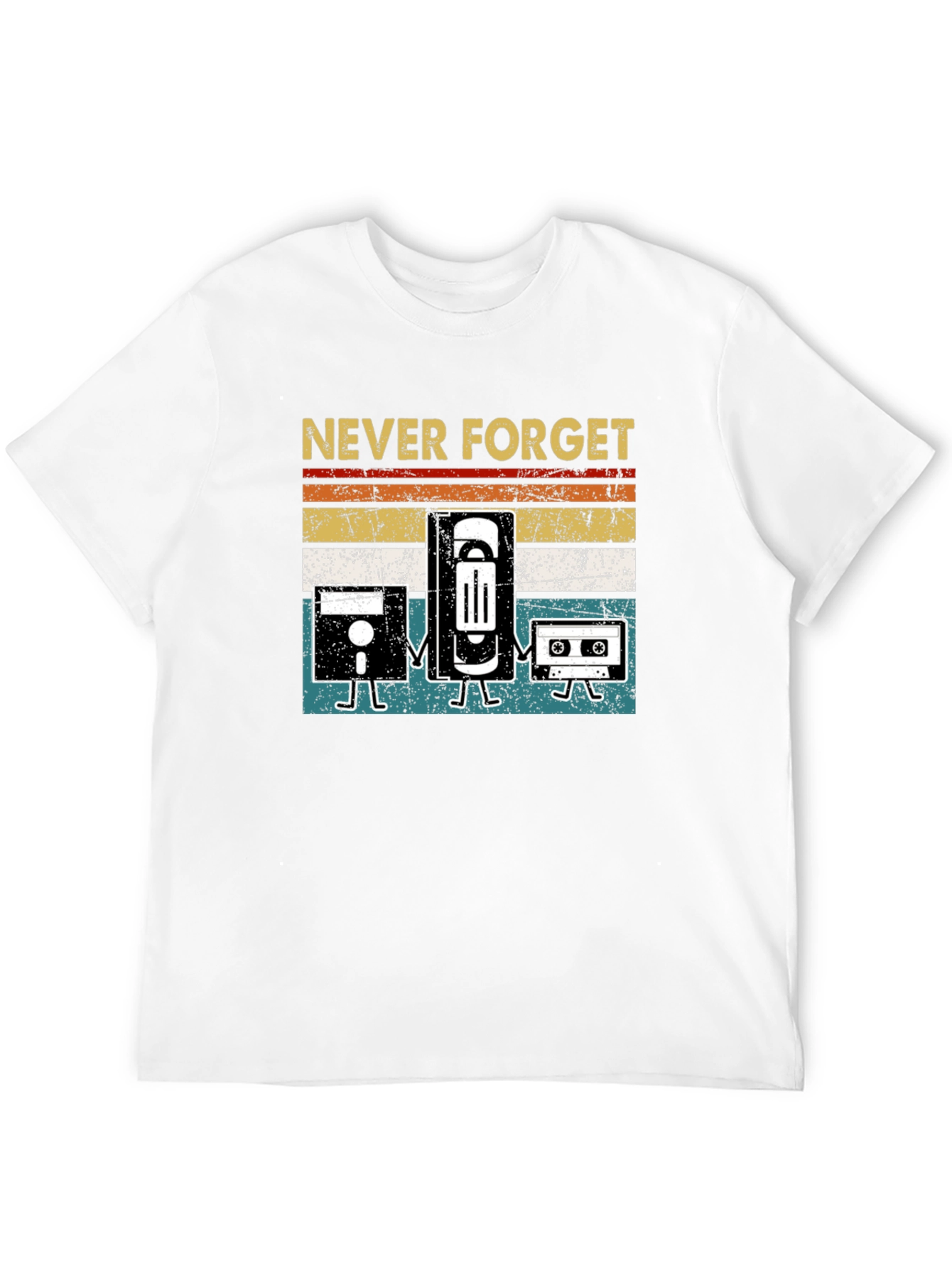 Never Forget Retro Tech T-Shirt