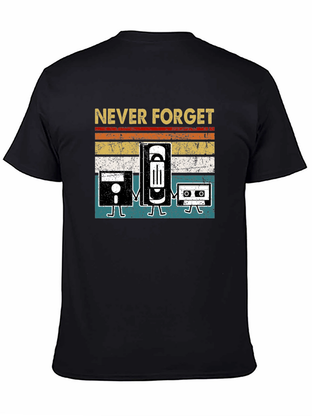 Never Forget Retro Tech T-Shirt