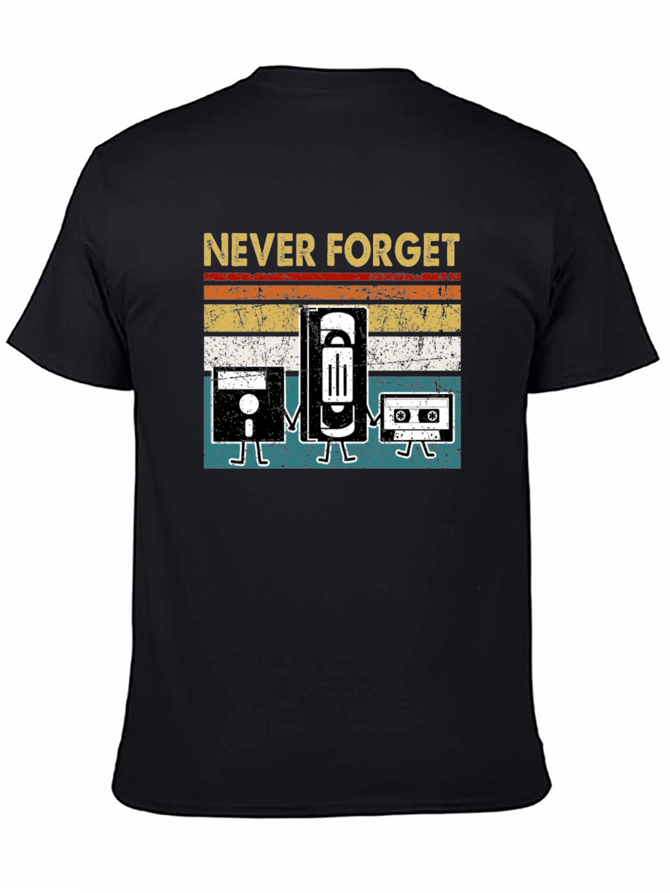 Never Forget Retro Tech T-Shirt