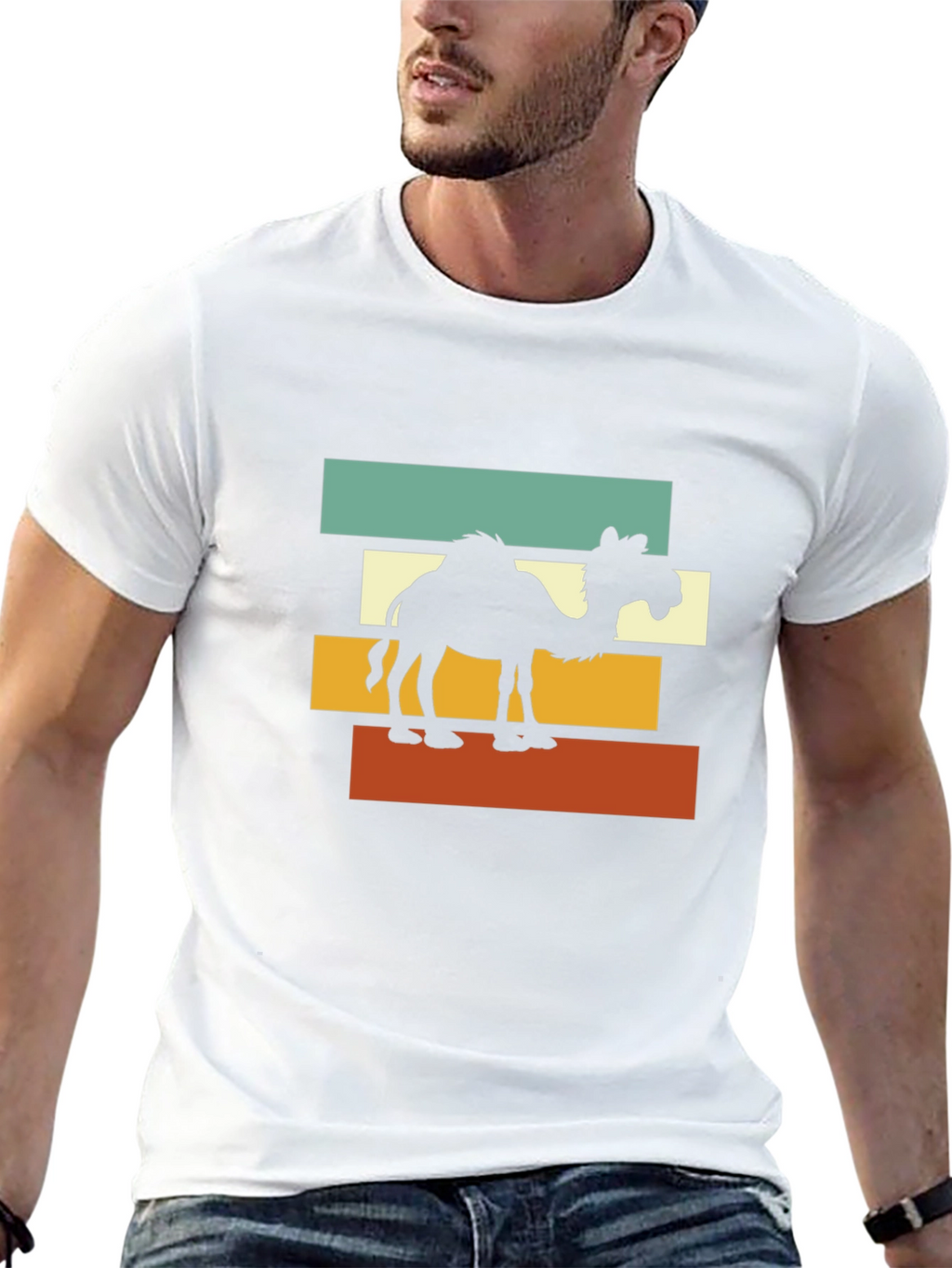 Retro Camel Graphic T-Shirt - Desert Vibes