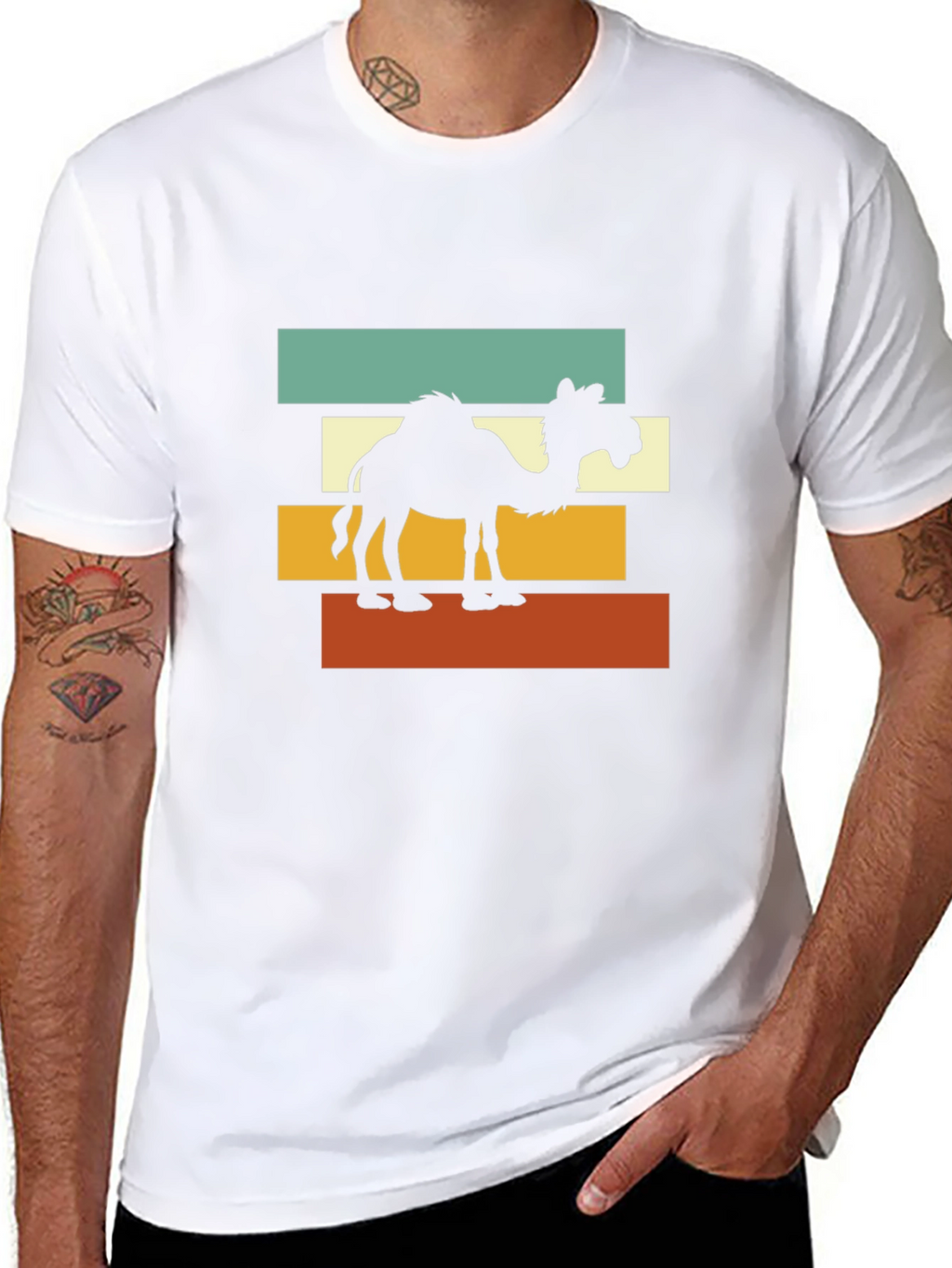 Retro Camel Graphic T-Shirt - Desert Vibes