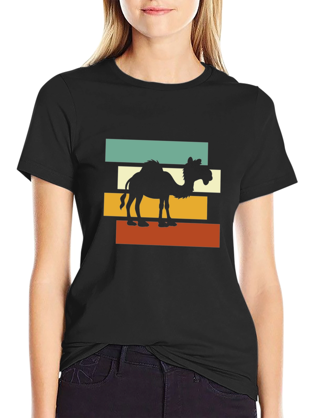 Retro Camel Graphic T-Shirt - Desert Vibes