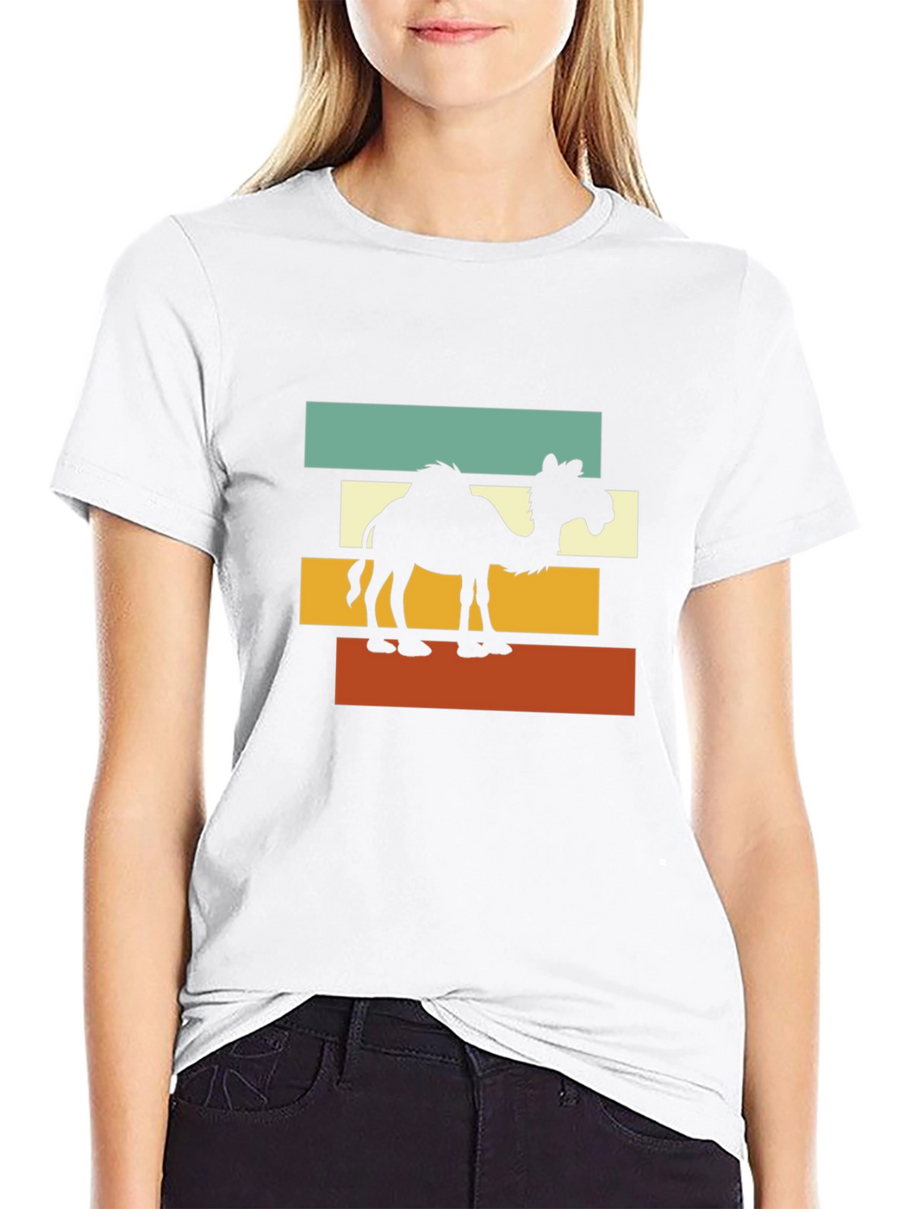 Retro Camel Graphic T-Shirt - Desert Vibes