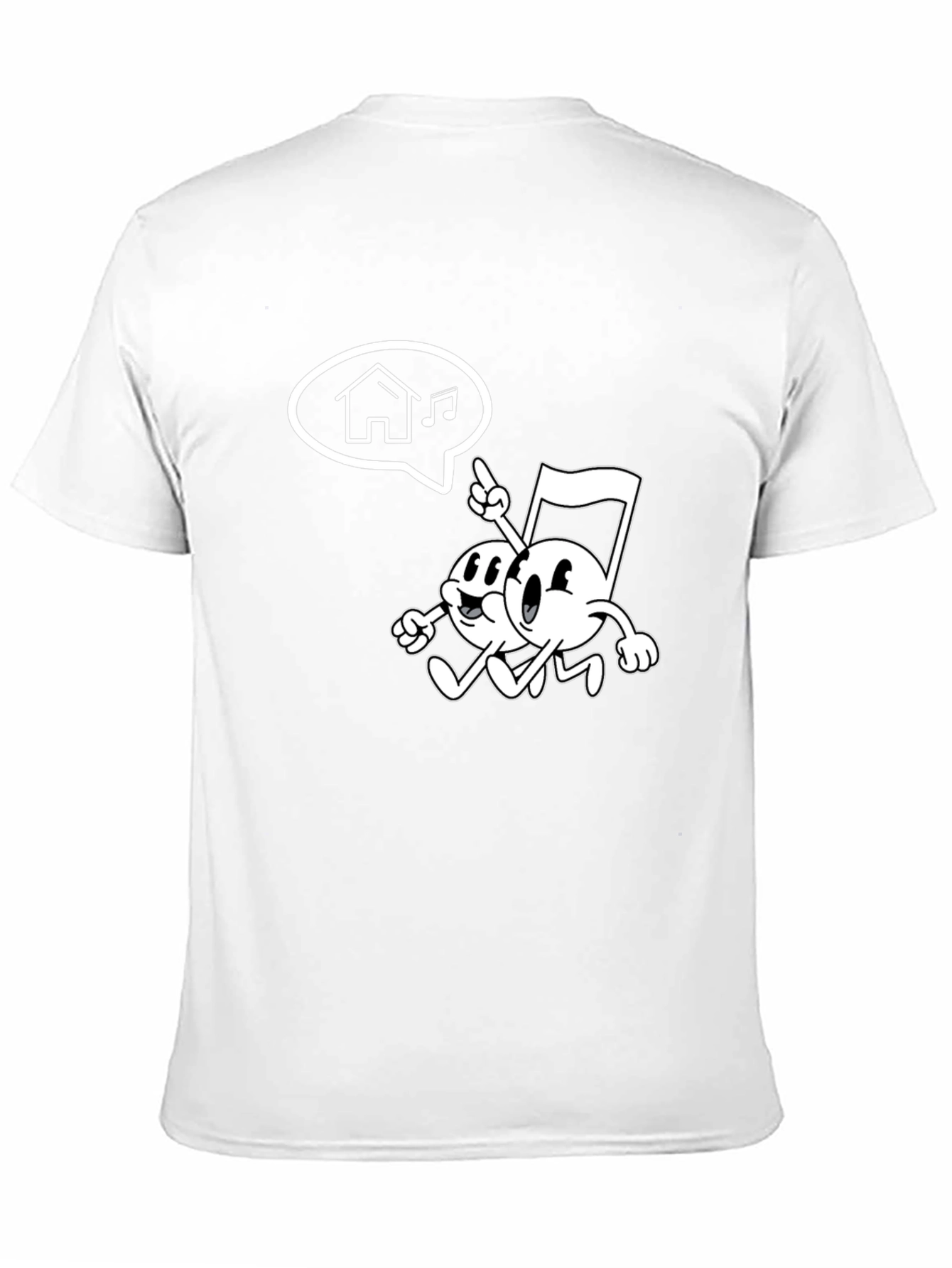 Retro Music Note Graphic Tee