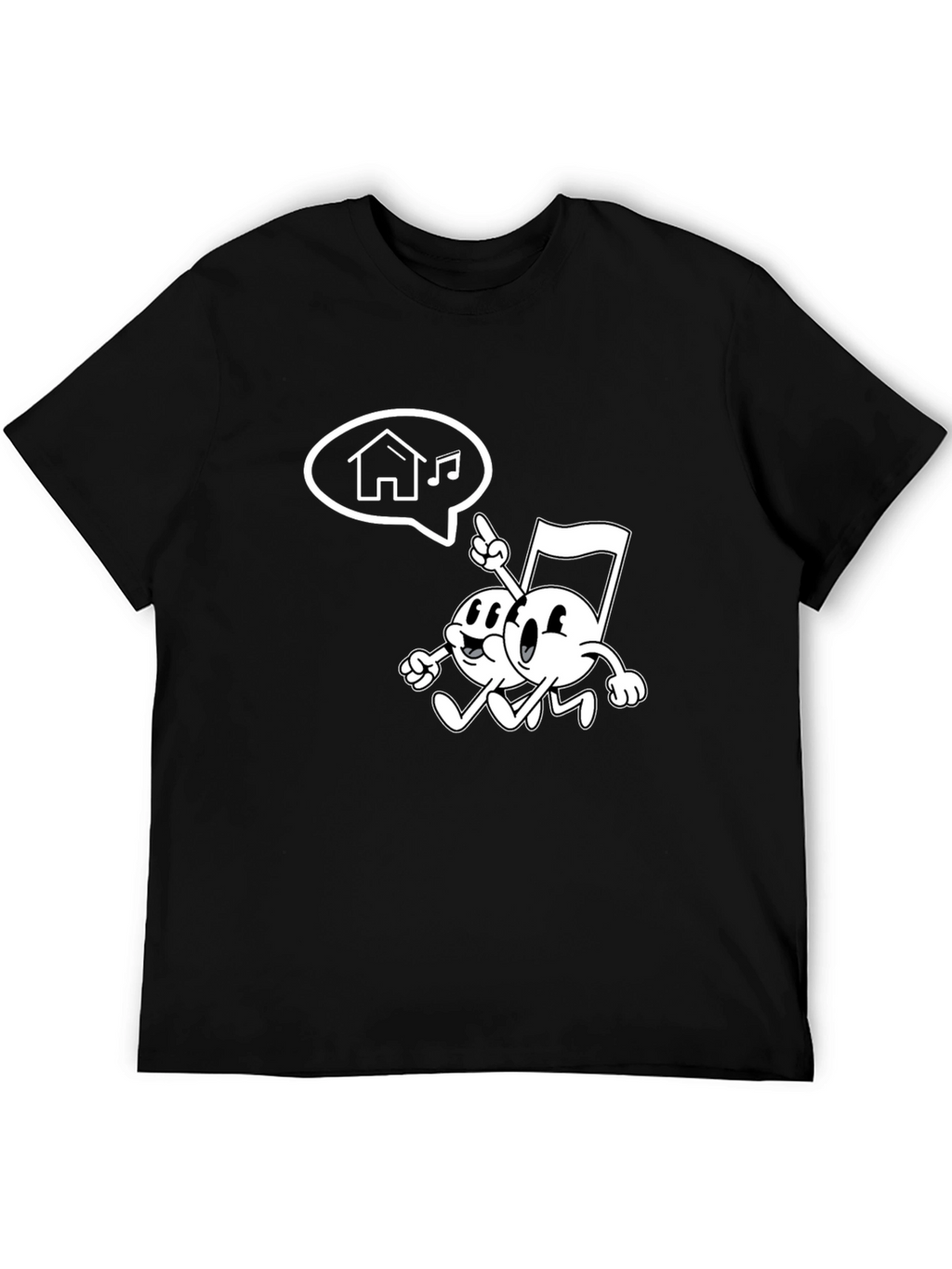 Retro Music Note Graphic Tee