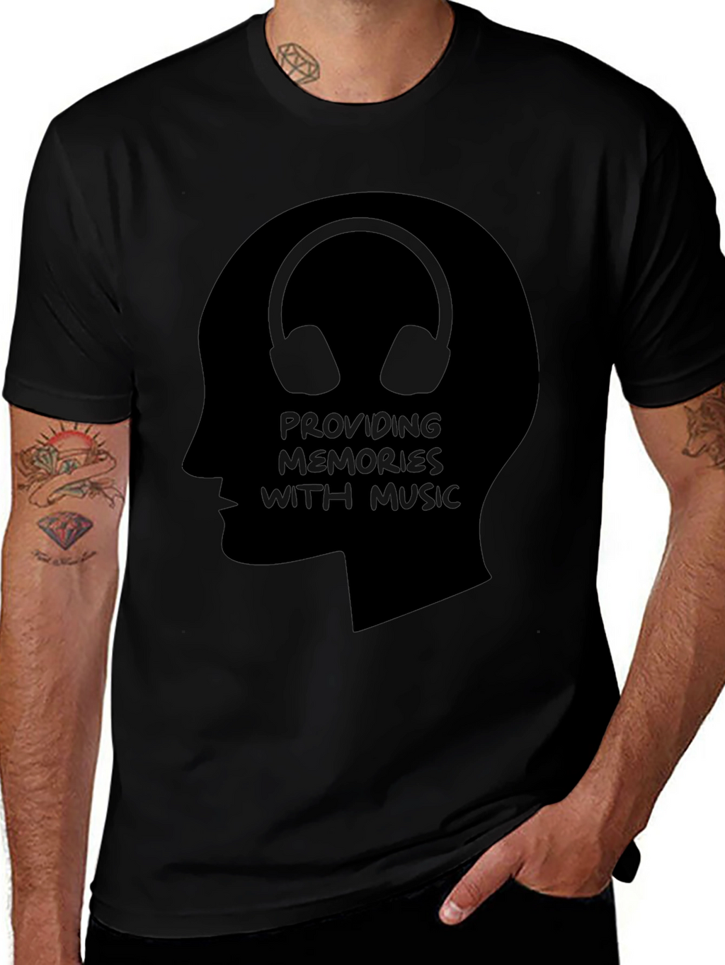 Music Memory T-Shirt - Unique Headphone Design