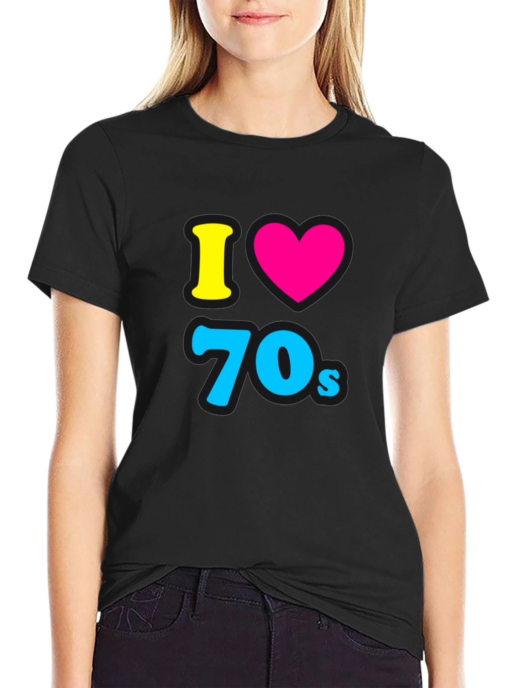 I Love the 70s Black Tee