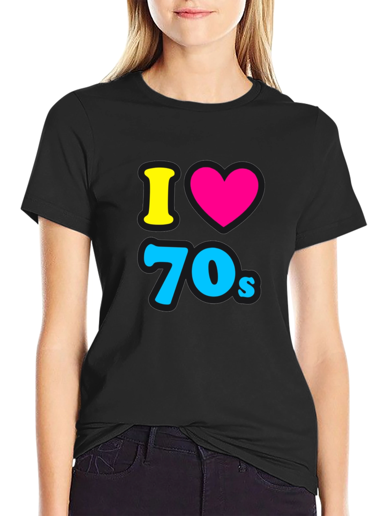 I Love the 70s Black Tee