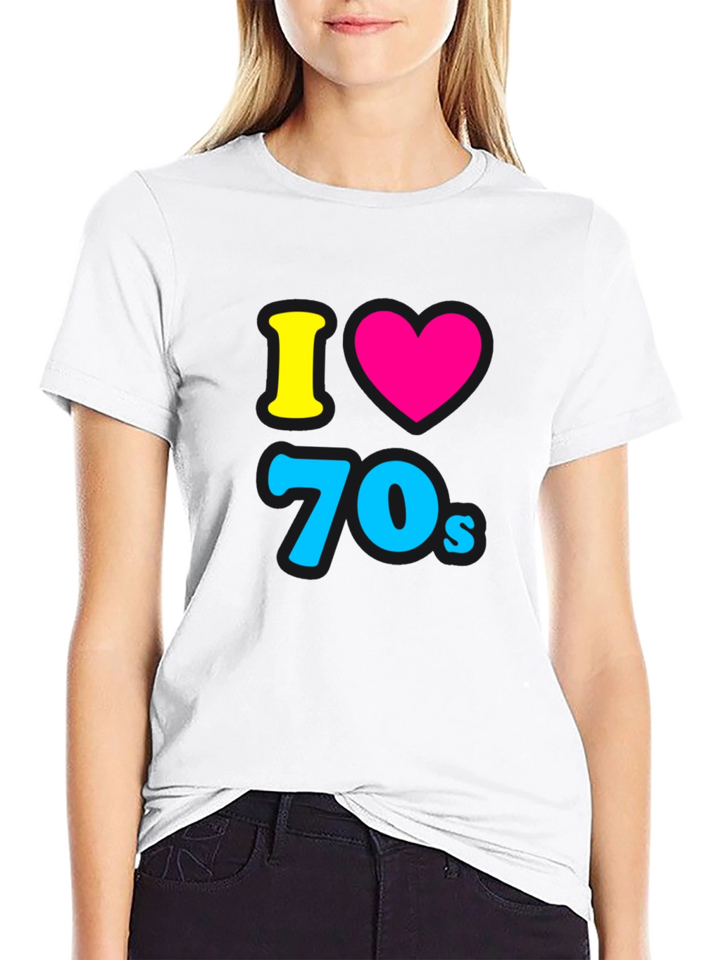 I Love the 70s Black Tee