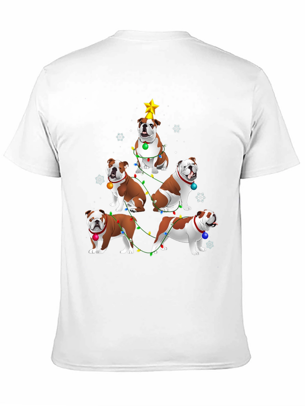 Bulldog Christmas Tree T-Shirt