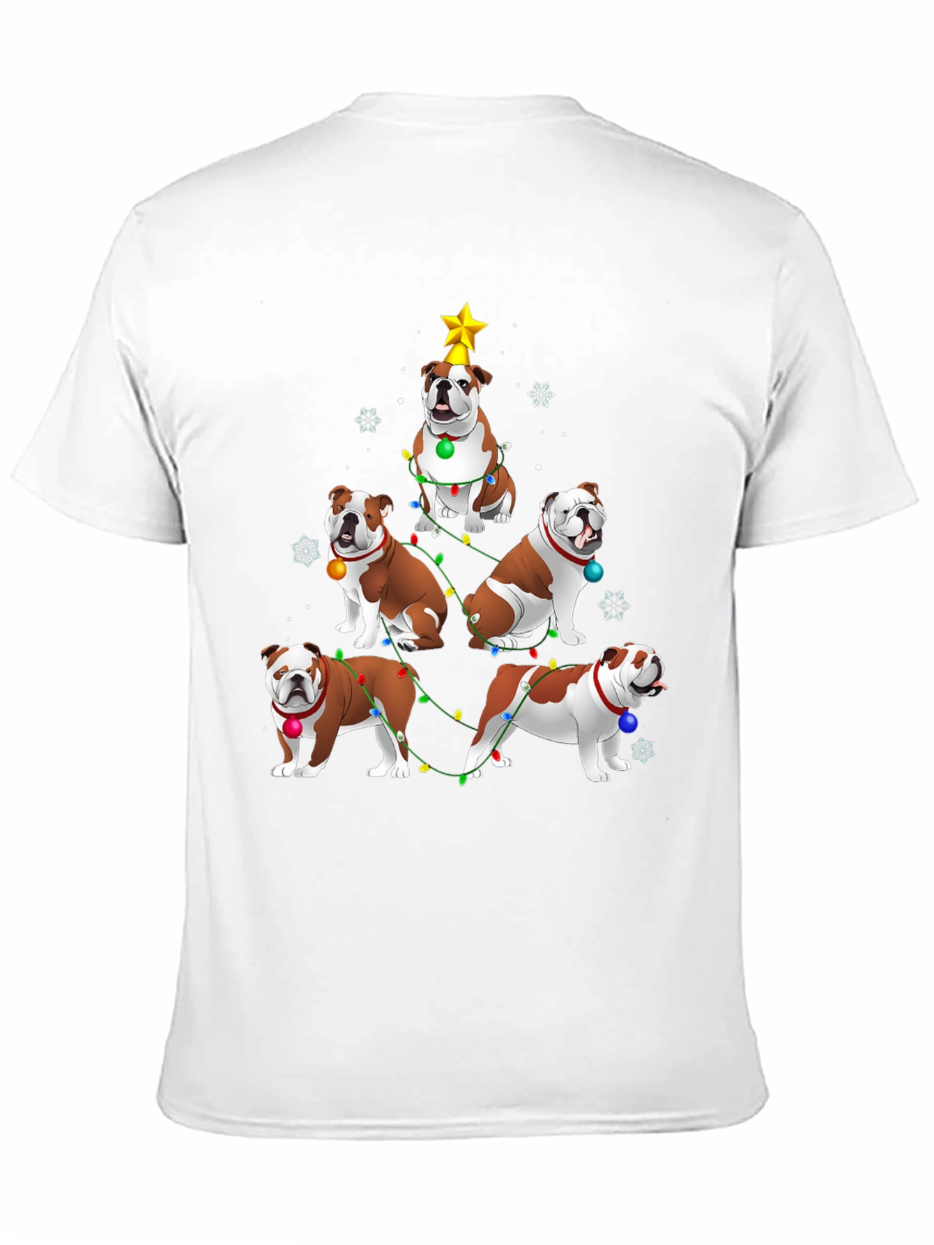 Bulldog Christmas Tree T-Shirt