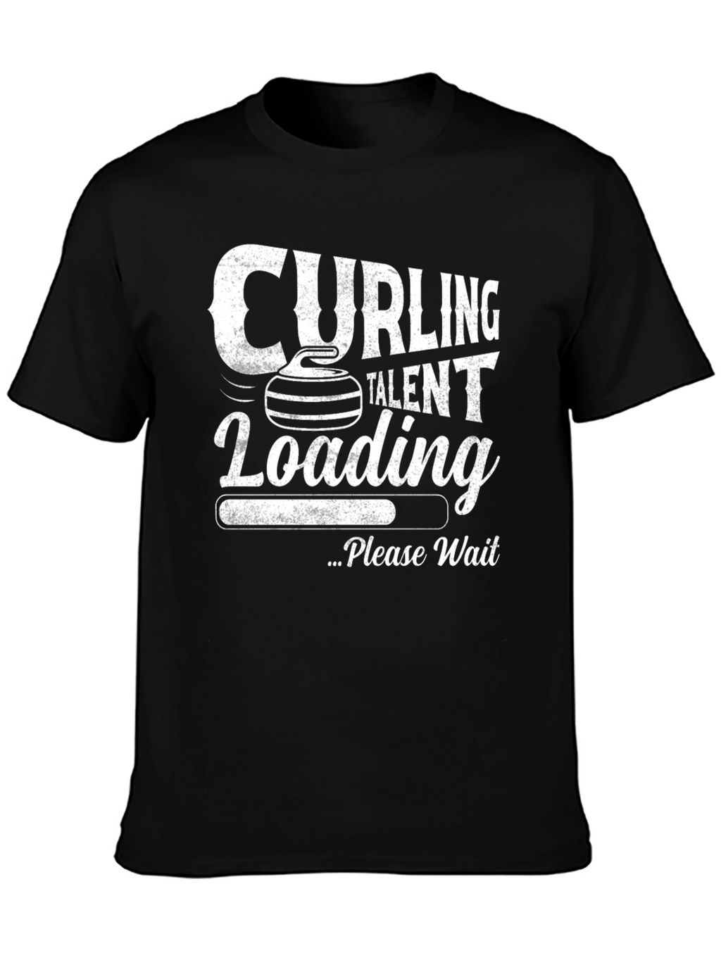 Curling Talent Loading T-Shirt - Funny Sports Tee