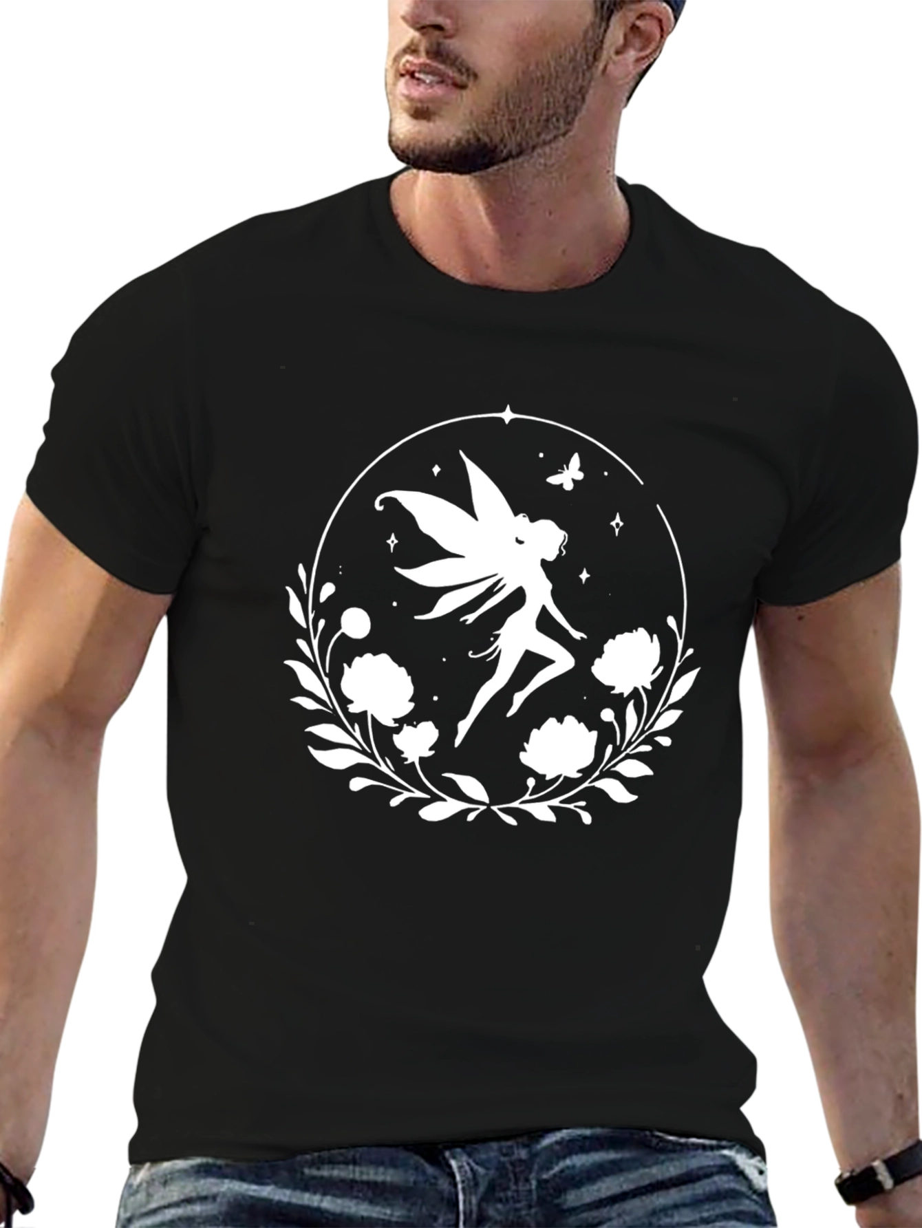 Fairy Graphic Black T-Shirt