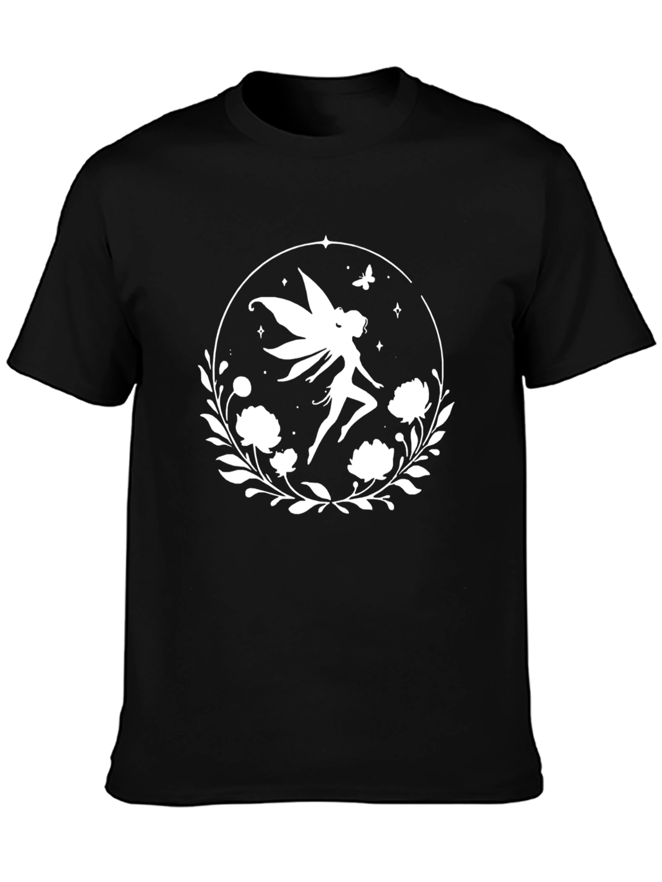 Fairy Graphic Black T-Shirt