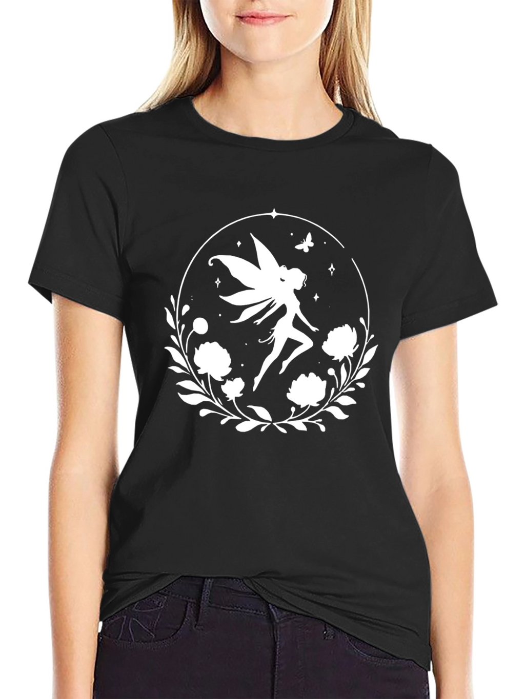 Fairy Graphic Black T-Shirt