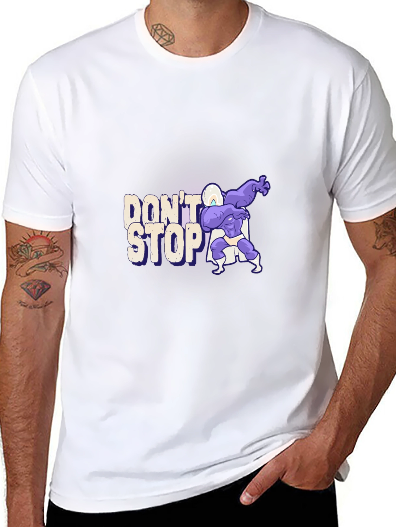 Dont Stop Graphic Tee - Black