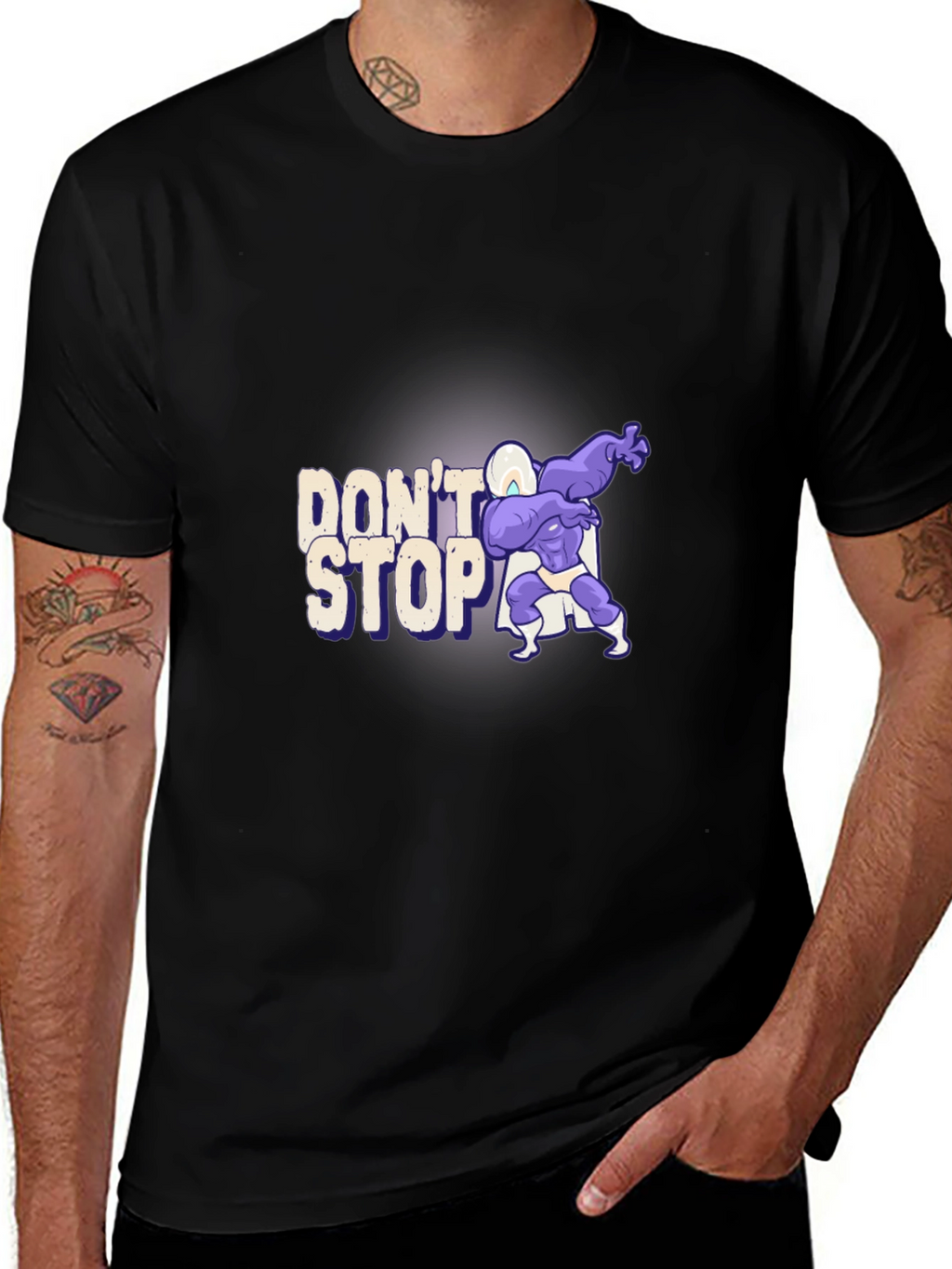 Dont Stop Graphic Tee - Black