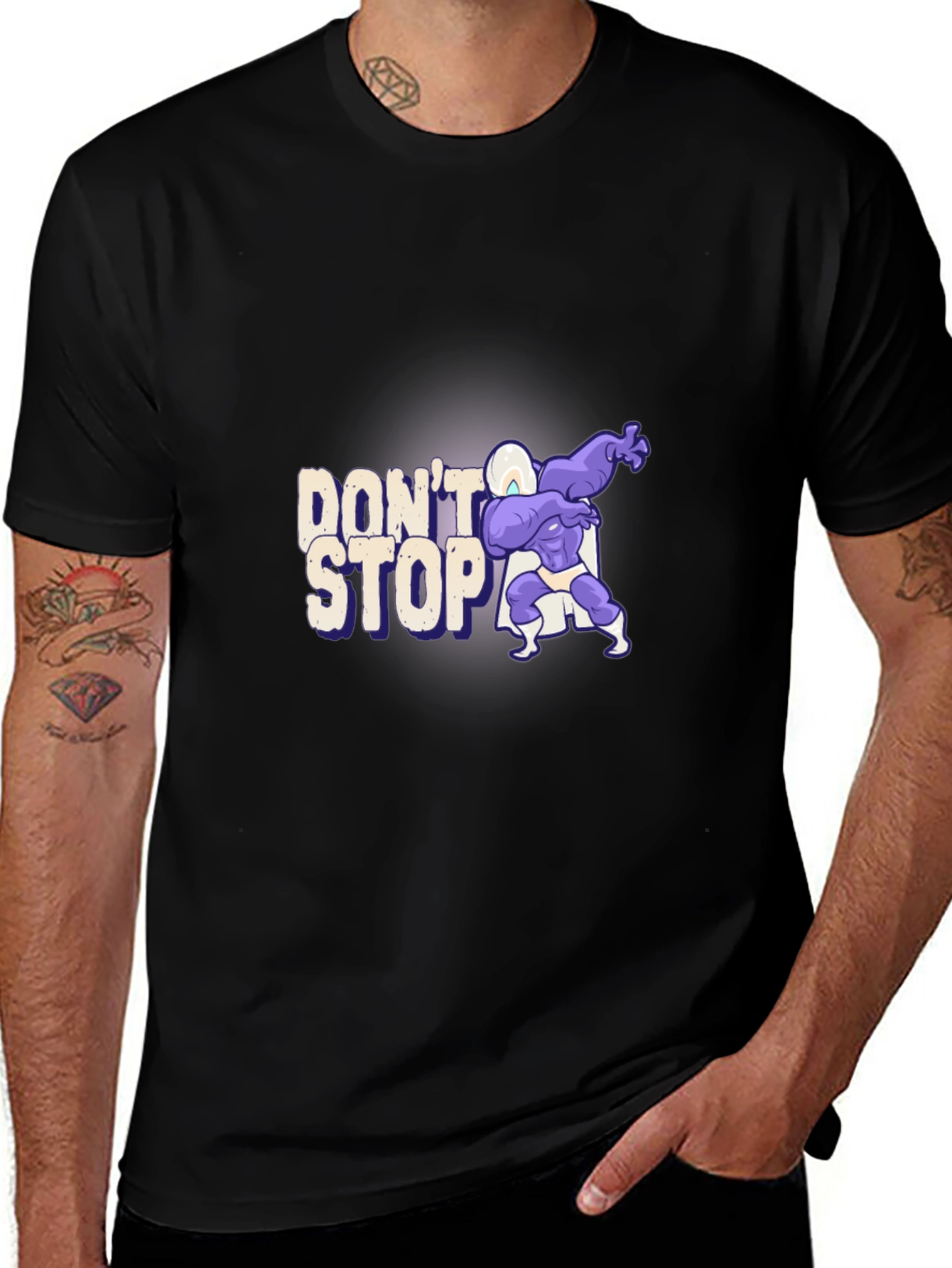 Dont Stop Graphic Tee - Black