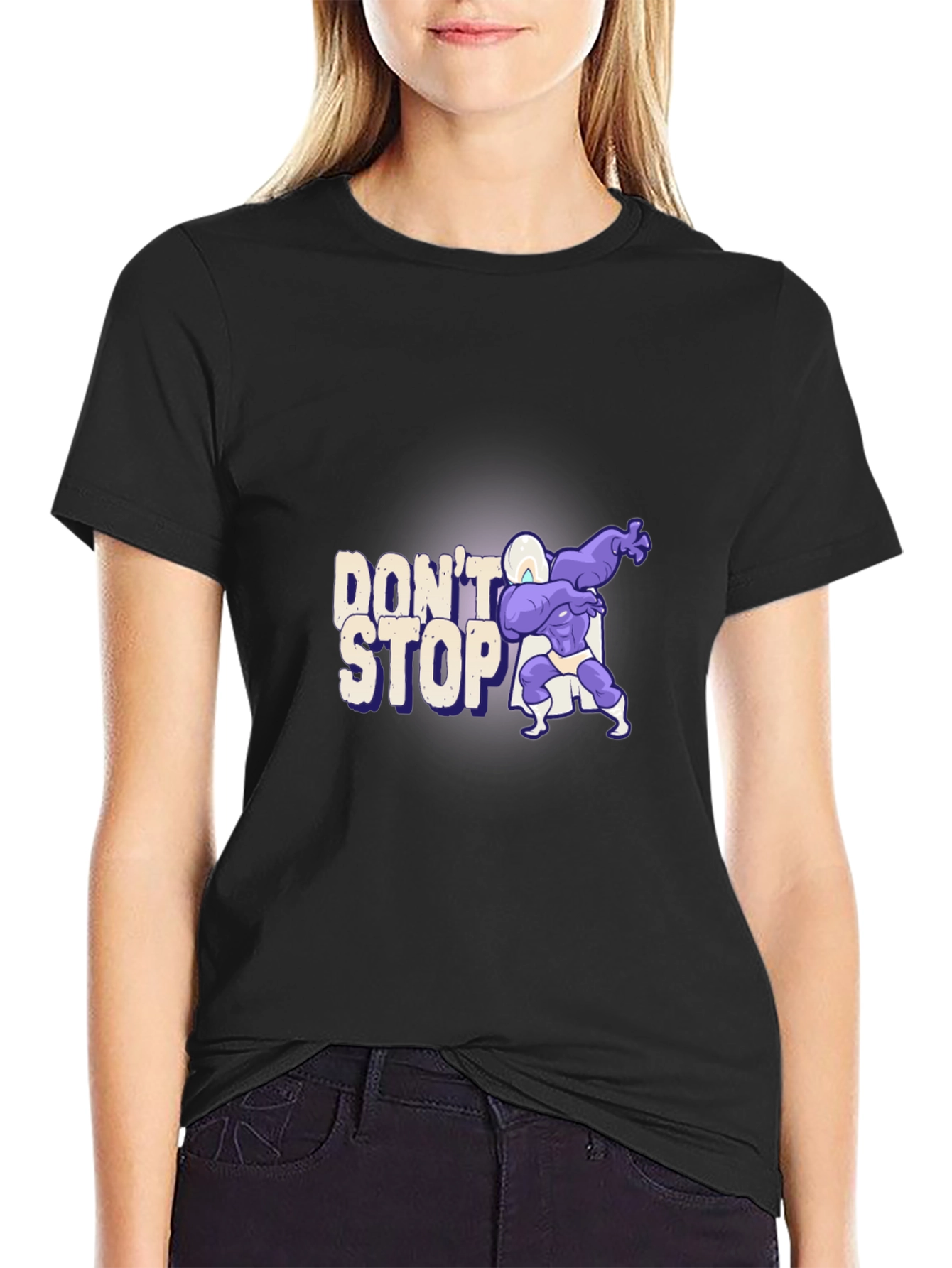 Dont Stop Graphic Tee - Black