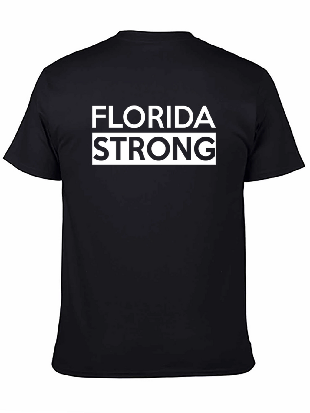 Florida Strong Graphic Tee - Black Cotton T-Shirt