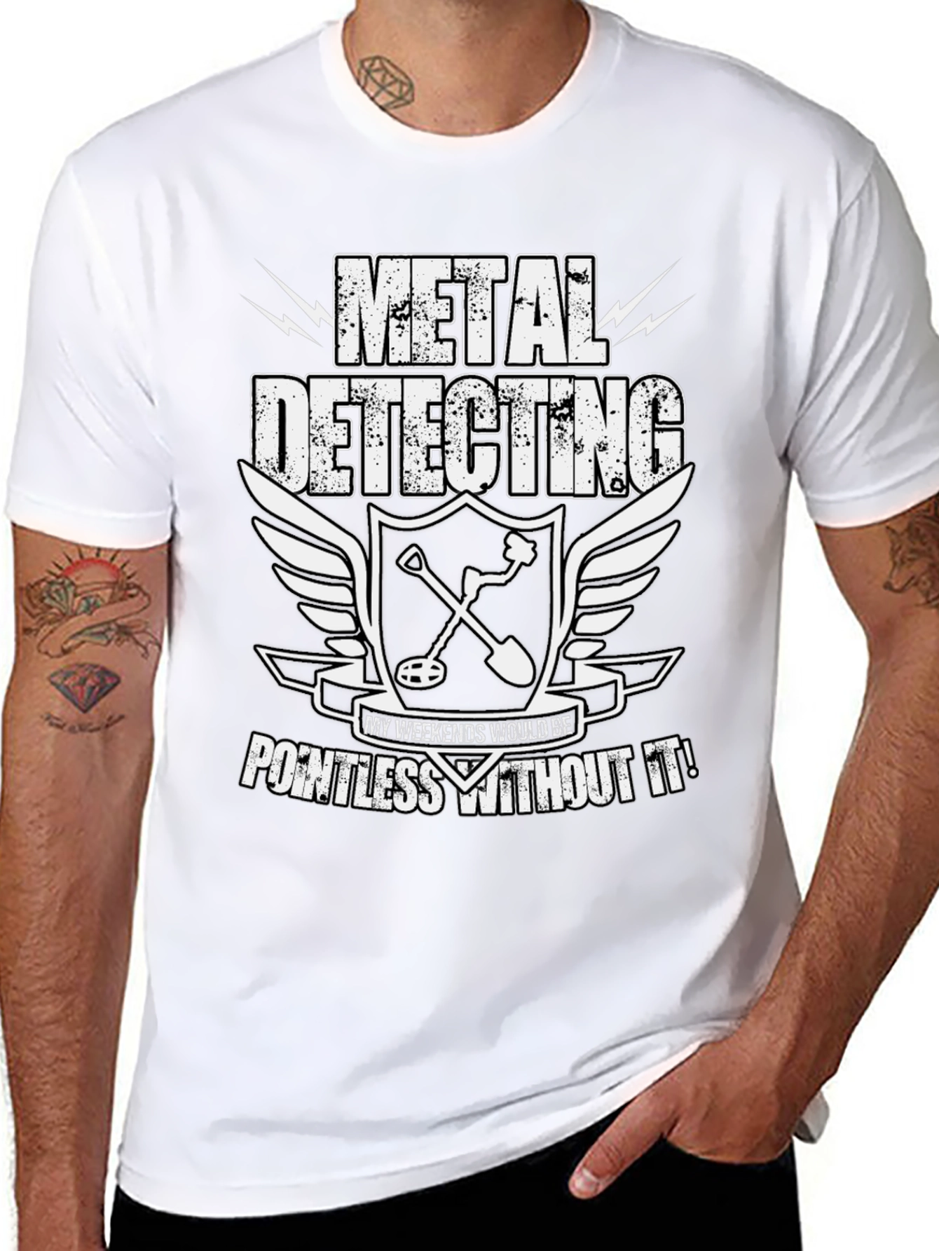 Metal Detecting Enthusiast T-Shirt: Weekends Pointless Without It!