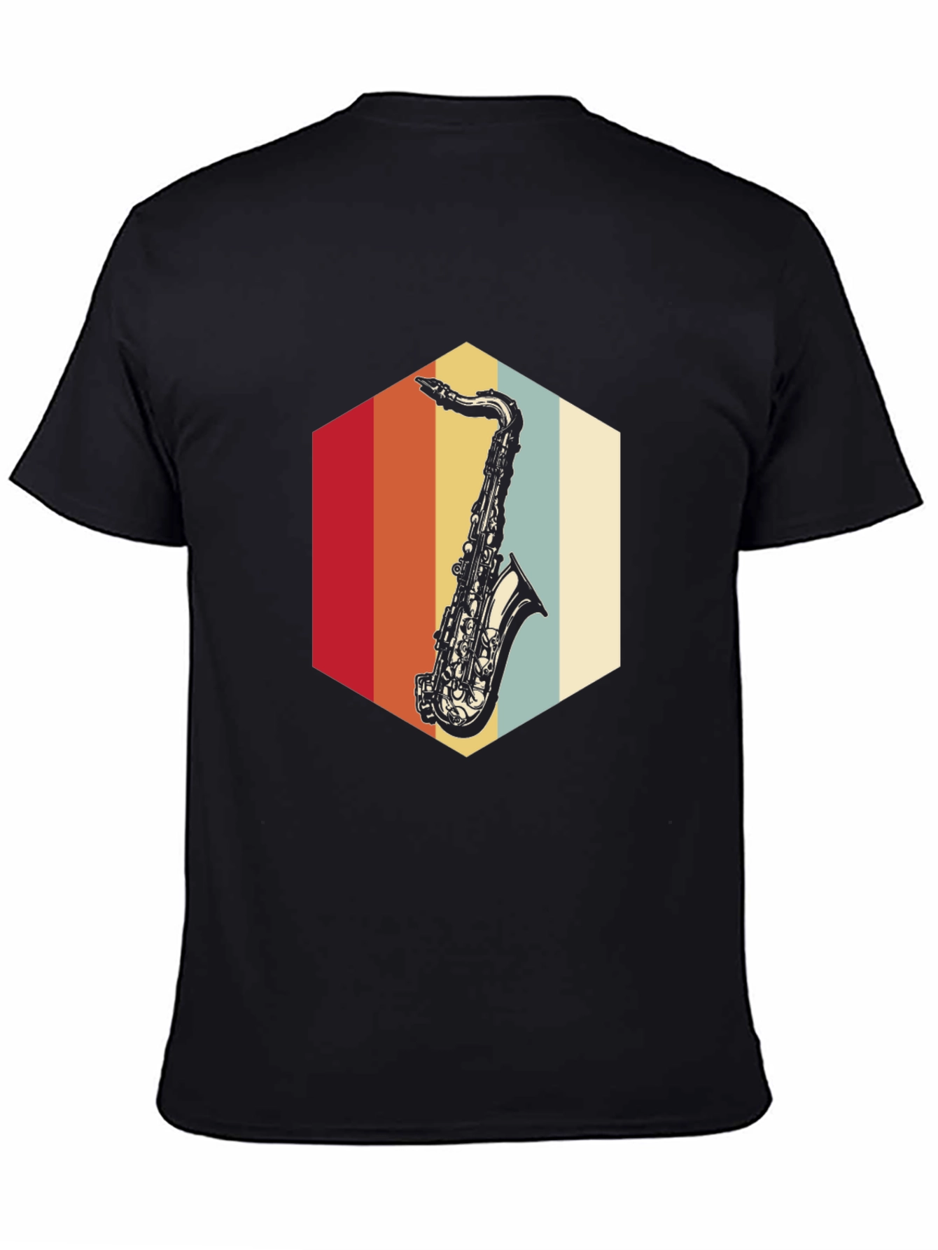 Retro Saxophone T-Shirt - Vintage Music Tee