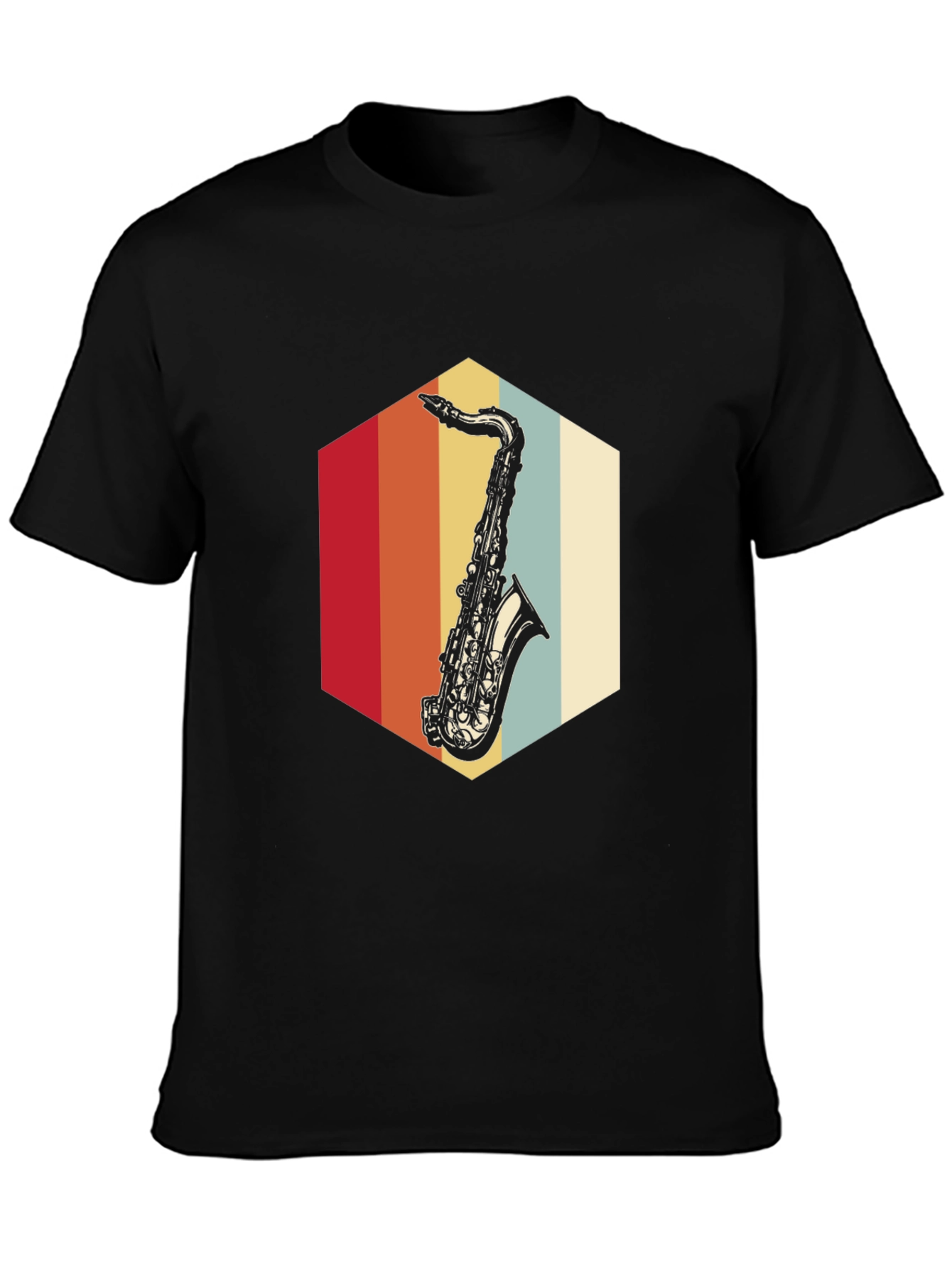 Retro Saxophone T-Shirt - Vintage Music Tee