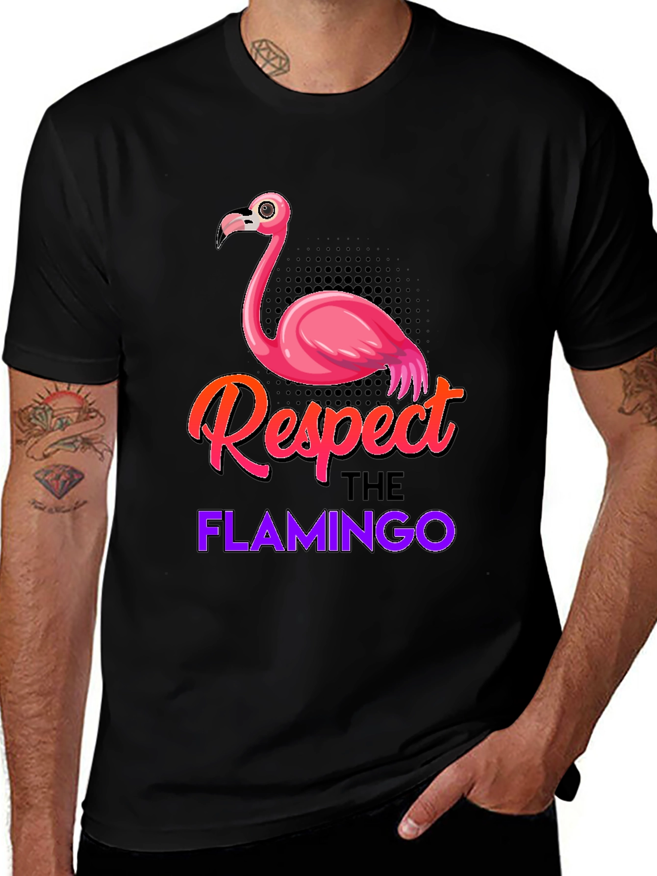 Respect the Flamingo Graphic Tee